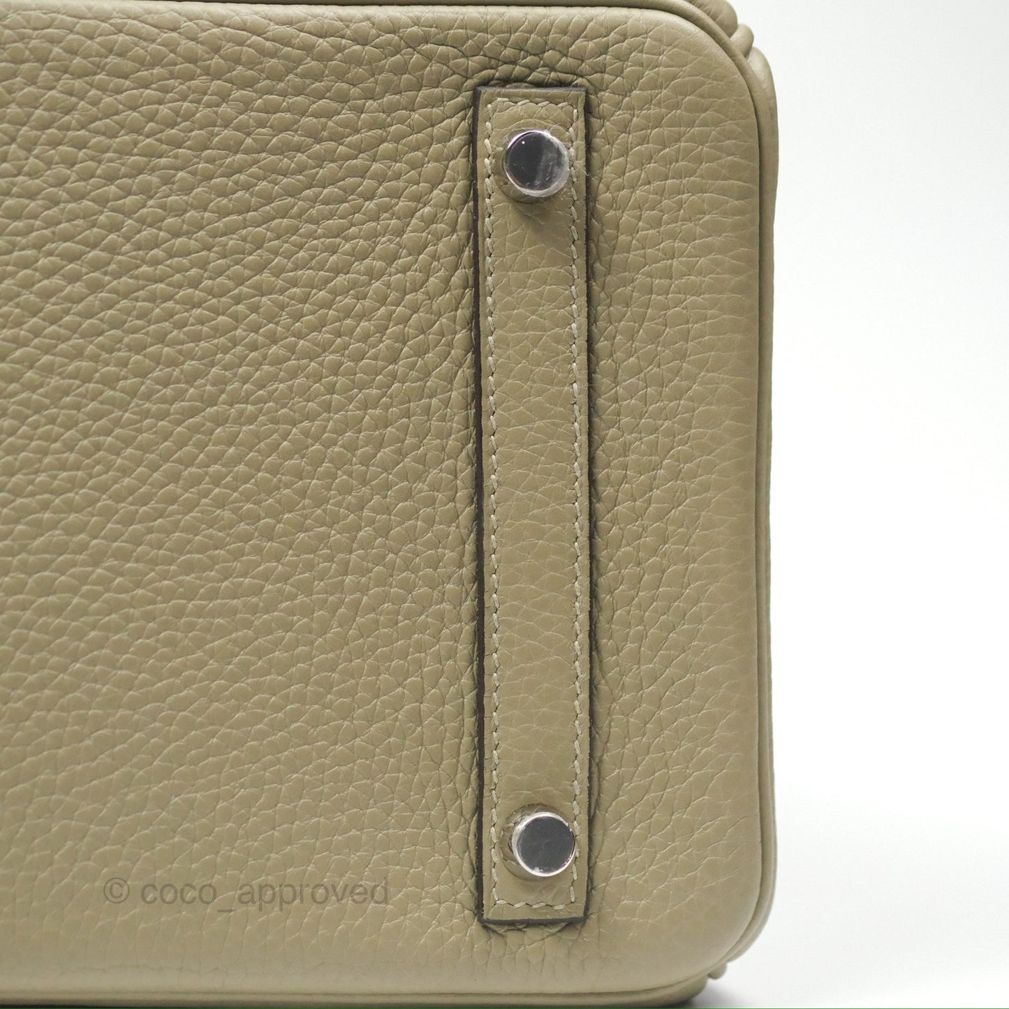 Hermès Retourne Birkin 30 Sauge Clemence Palladium Hardware