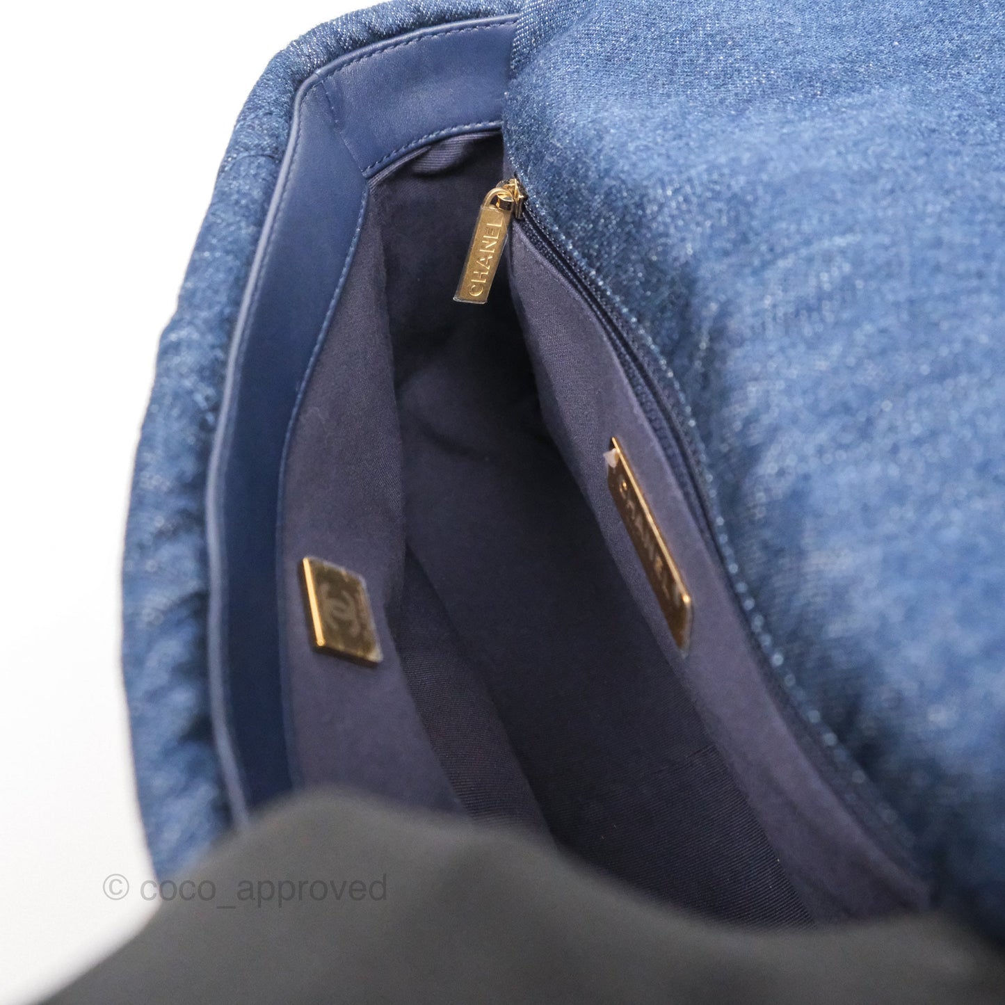Chanel 19 Small Denim Mixed Hardware 22P