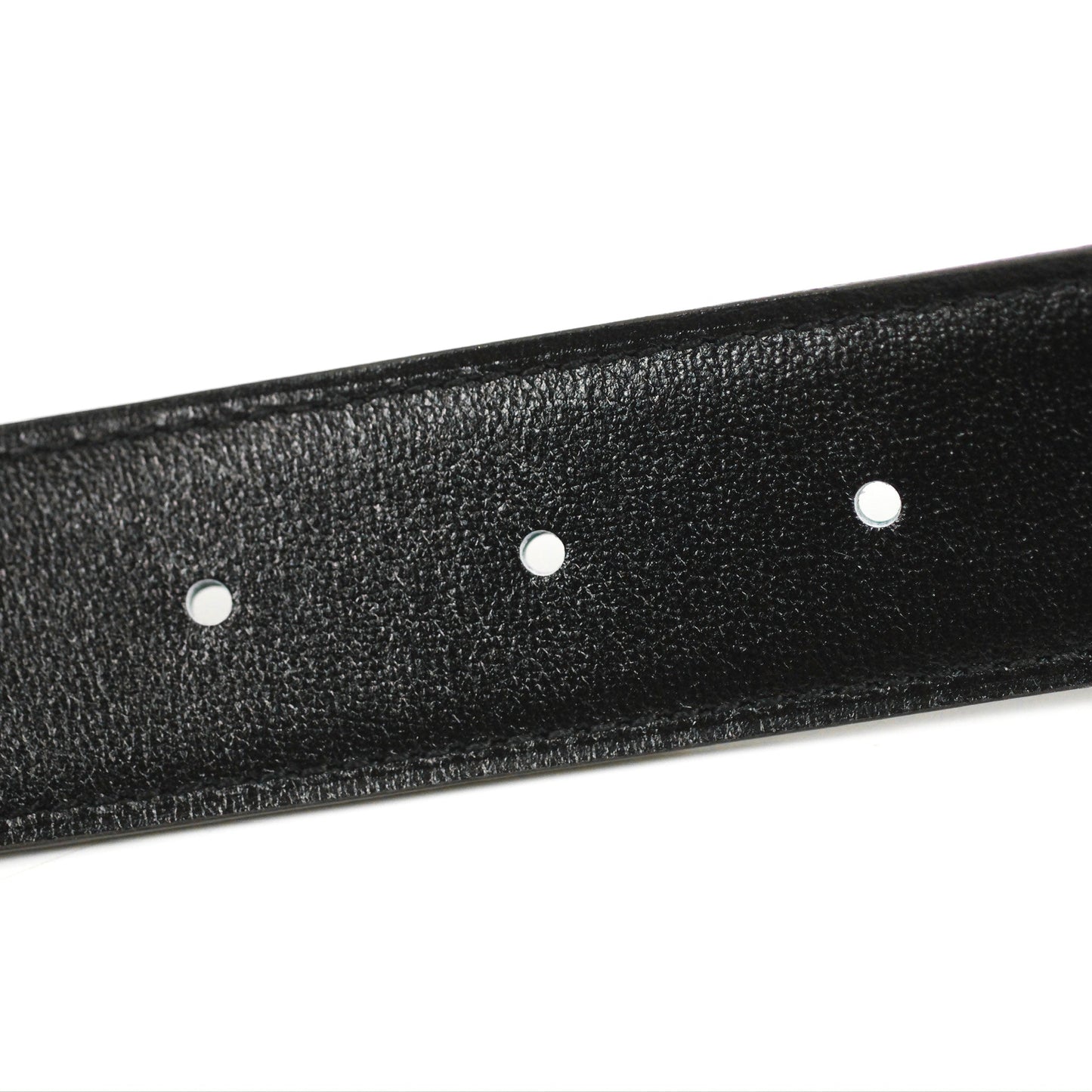 Hermès H Silver Belt Buckle & Reversible Blue Black