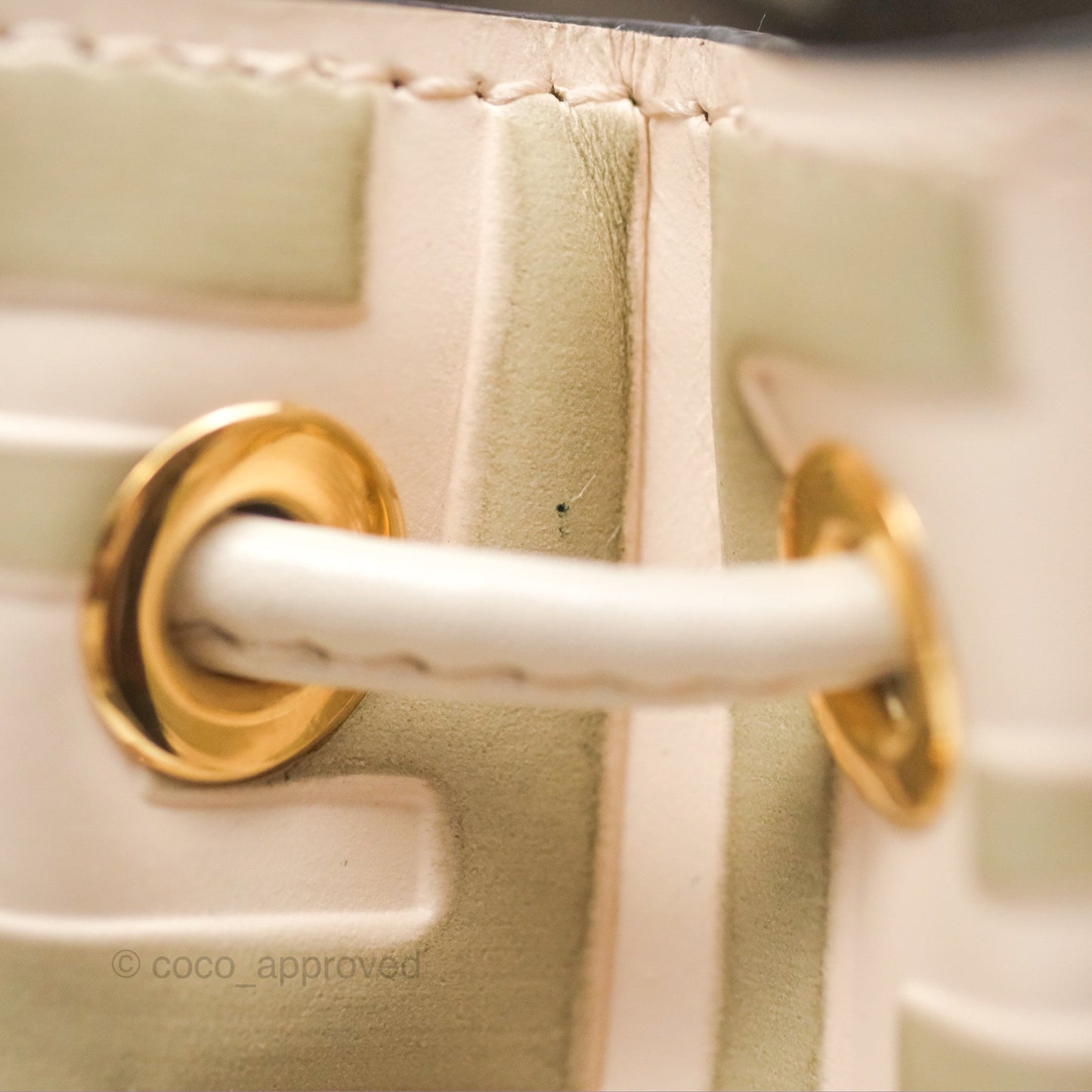 Fendi Mini Mon Tresor Bucket Bag FF Motif Beige