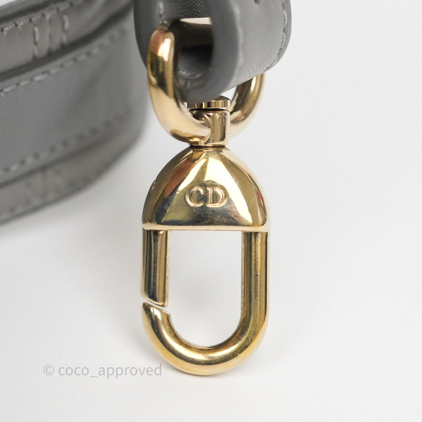 Dior Lady Dior My ABCDior Grey Lambskin Cannage