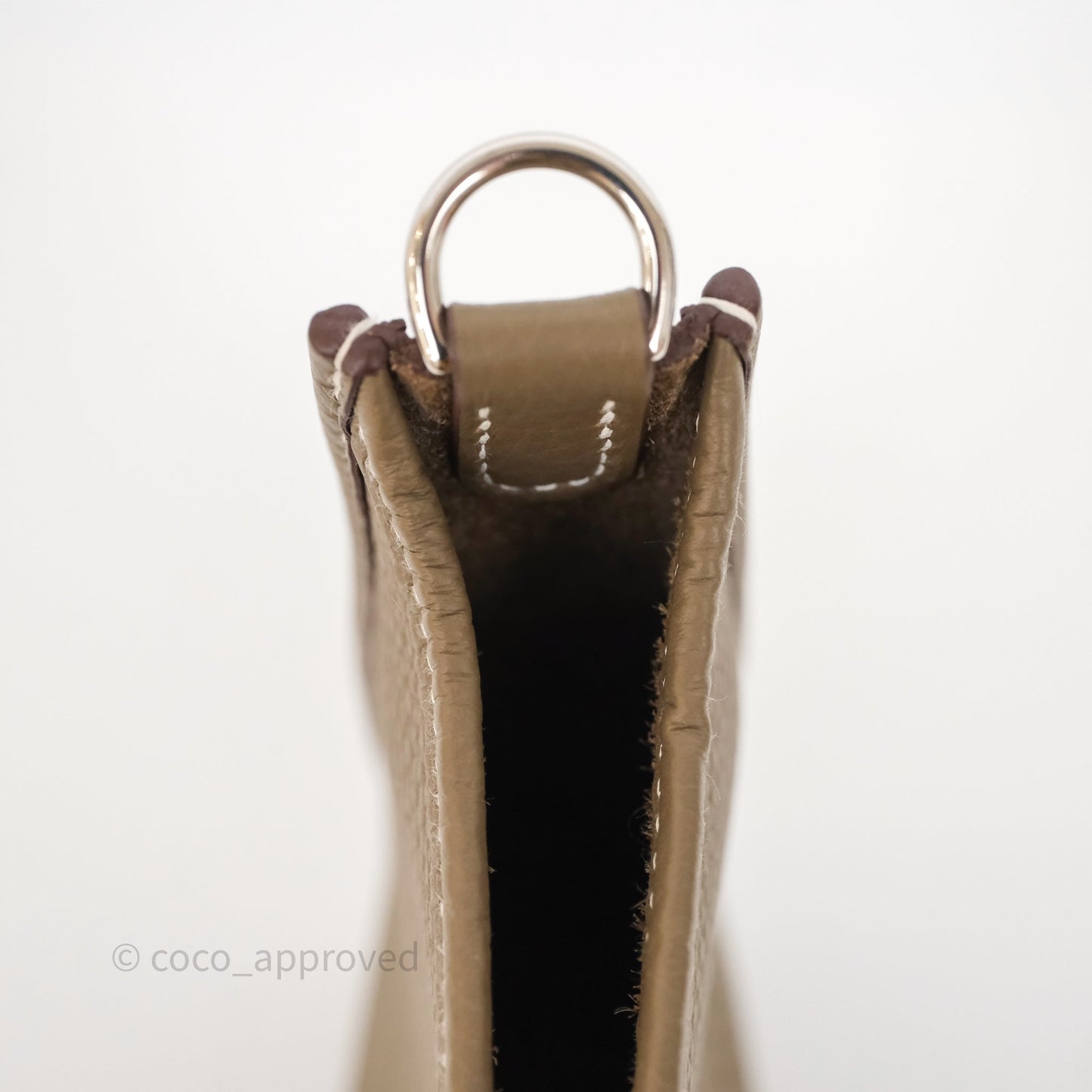 Hermès Mini Evelyne 16 Etoupe 18 Clemence Palladium Hardware