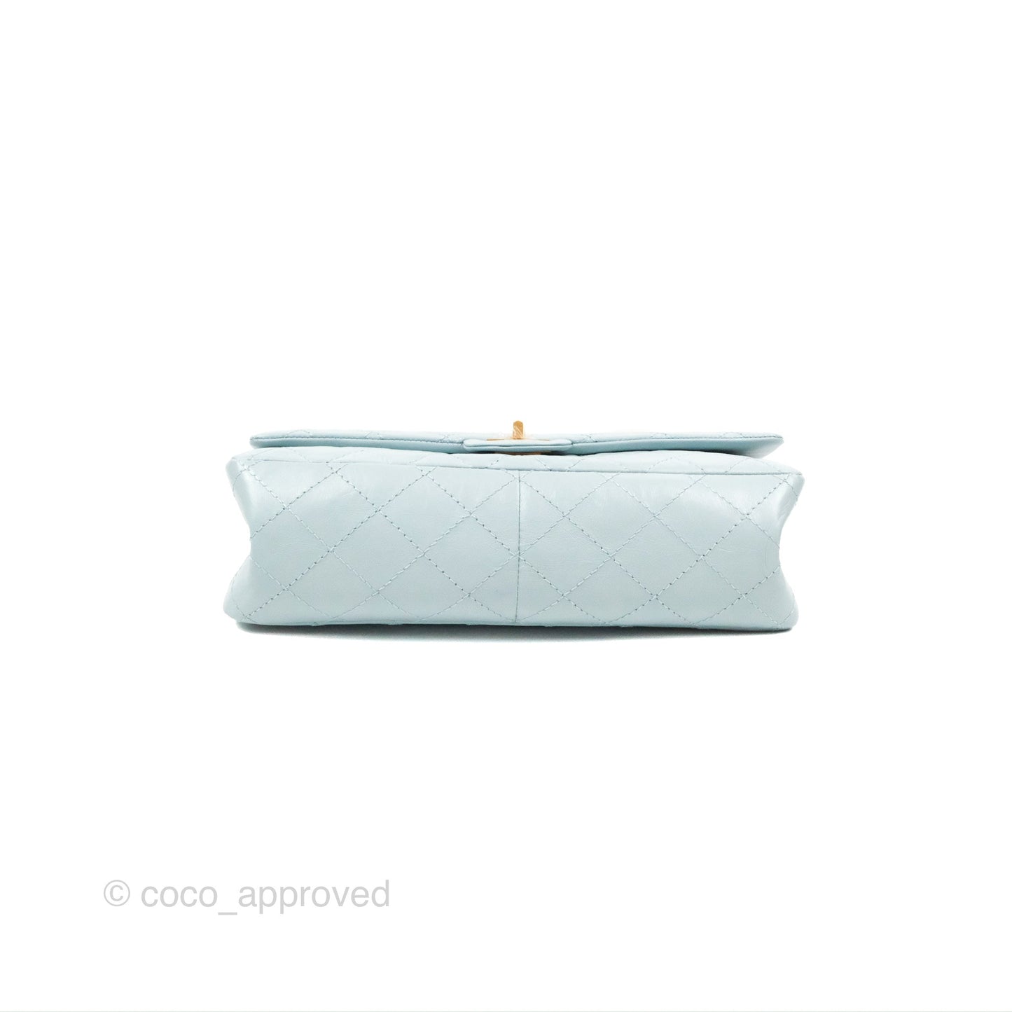 Chanel Reissue 226 Quilted Light Blue Aged Calfskin Gold Hardware