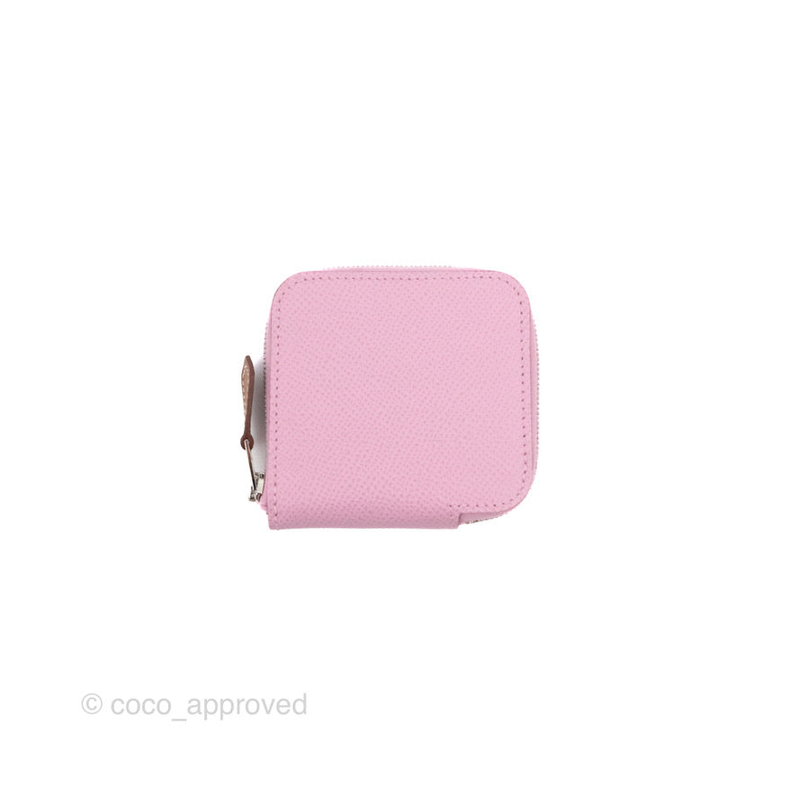 Hermès Silk In Compact Wallet Pink Epsom