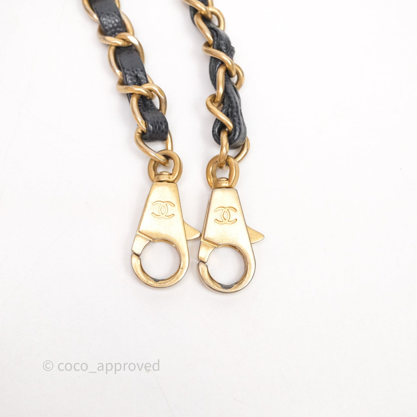 Chanel Medium Coco Handle Chevron Grey Bag Gold Hardware