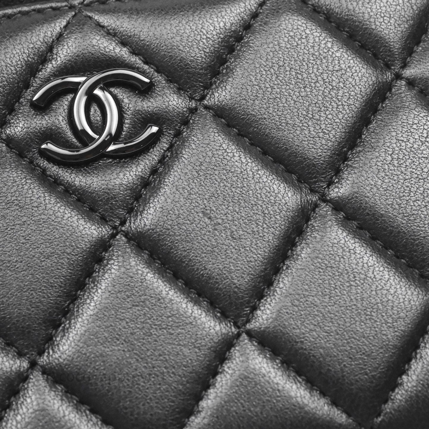 Chanel Vanity Rectangular Top Handle So Black Lambskin