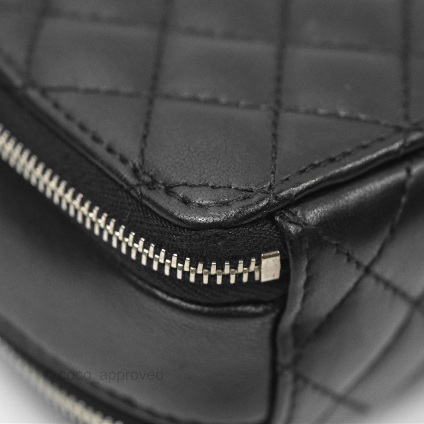 Chanel Small Pocket Box Camera Case Black Lambskin Silver Hardware