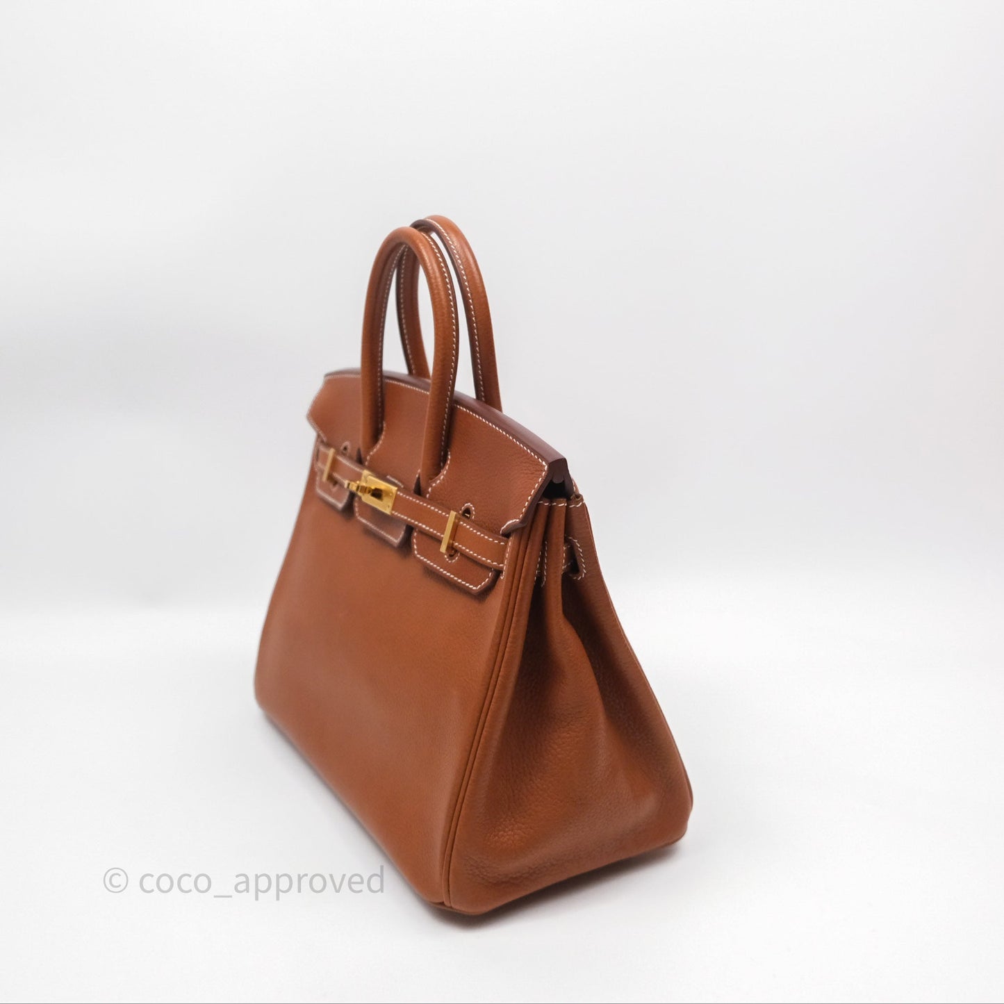 Hermès Birkin 25 Retourne Fauve 34 Barenia Gold Hardware