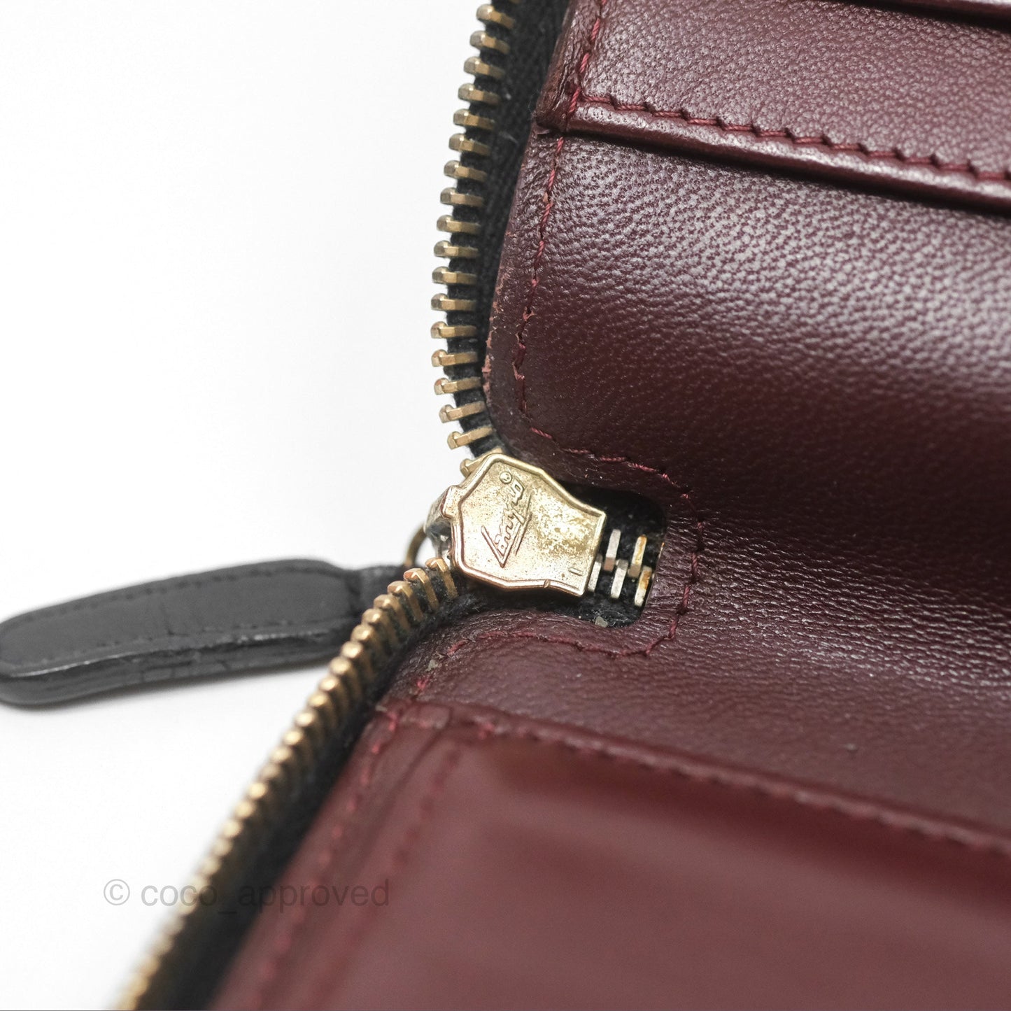 Chanel Zip Around Organiser Wallet Black Lambskin Gold Hardware
