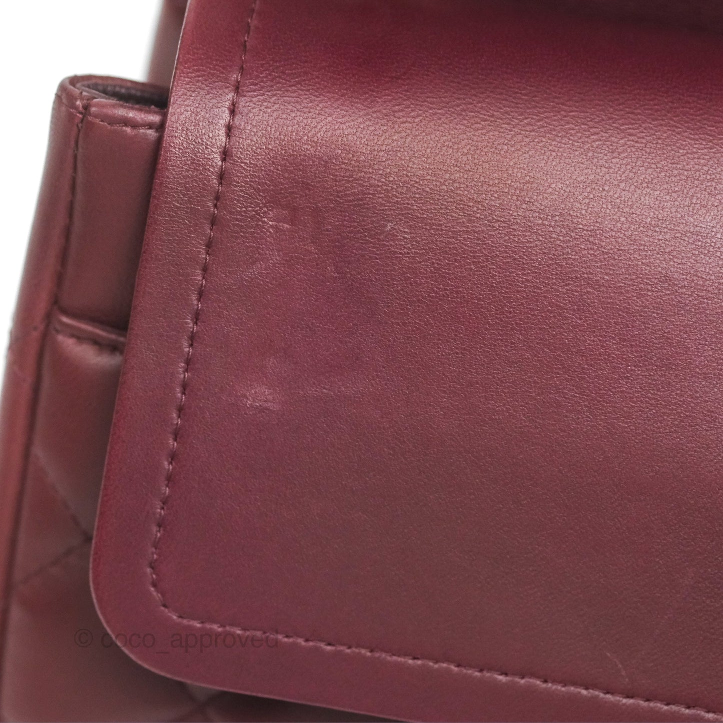 Chanel Jumbo Double Flap Burgundy Lambskin Gold Hardware