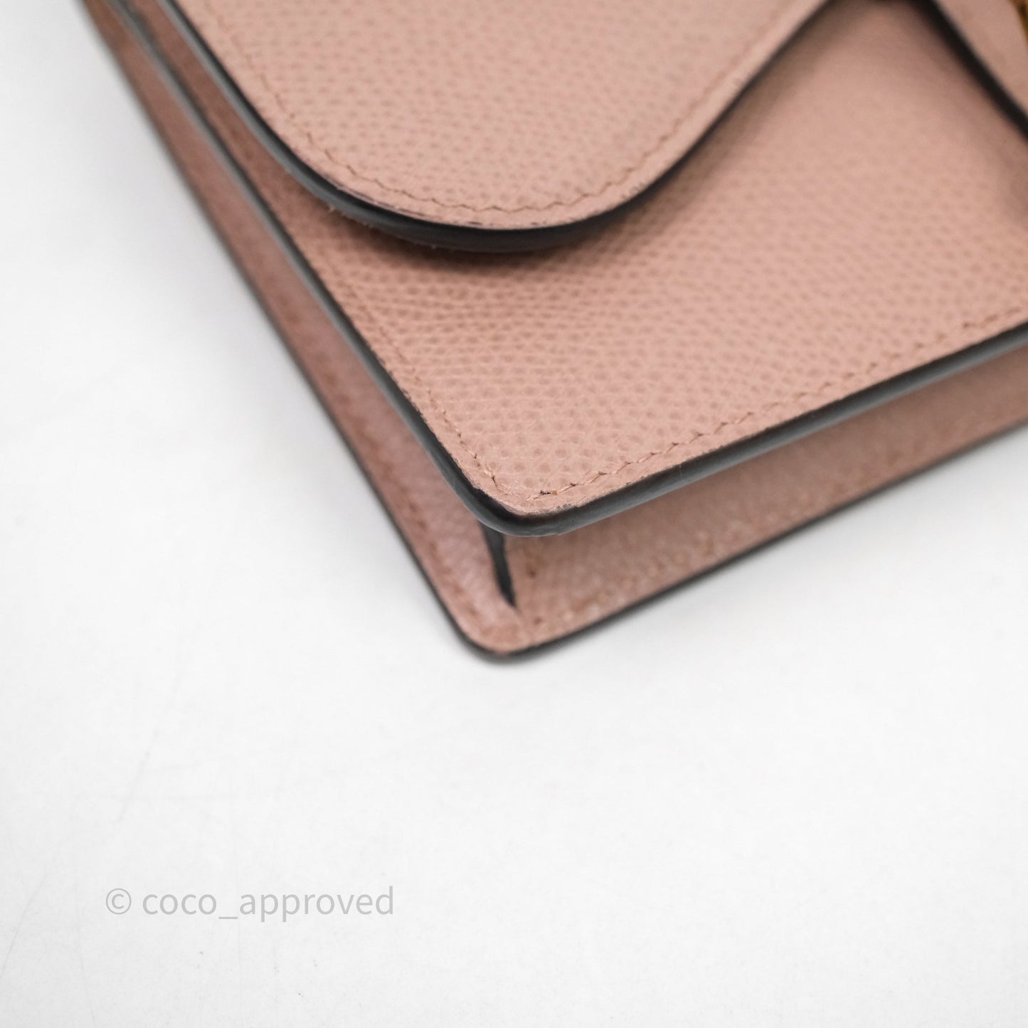 Christian Dior Saddle Belt Pouch Dusty Pink Matte Calfskin Gold Hardware