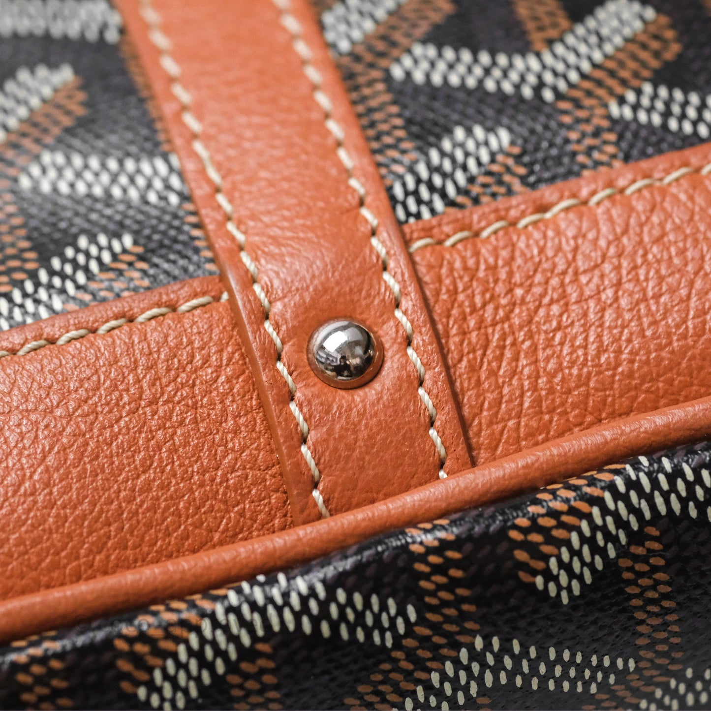 Goyard Petit Flot Bucket Bag Black & Tan Goyardine