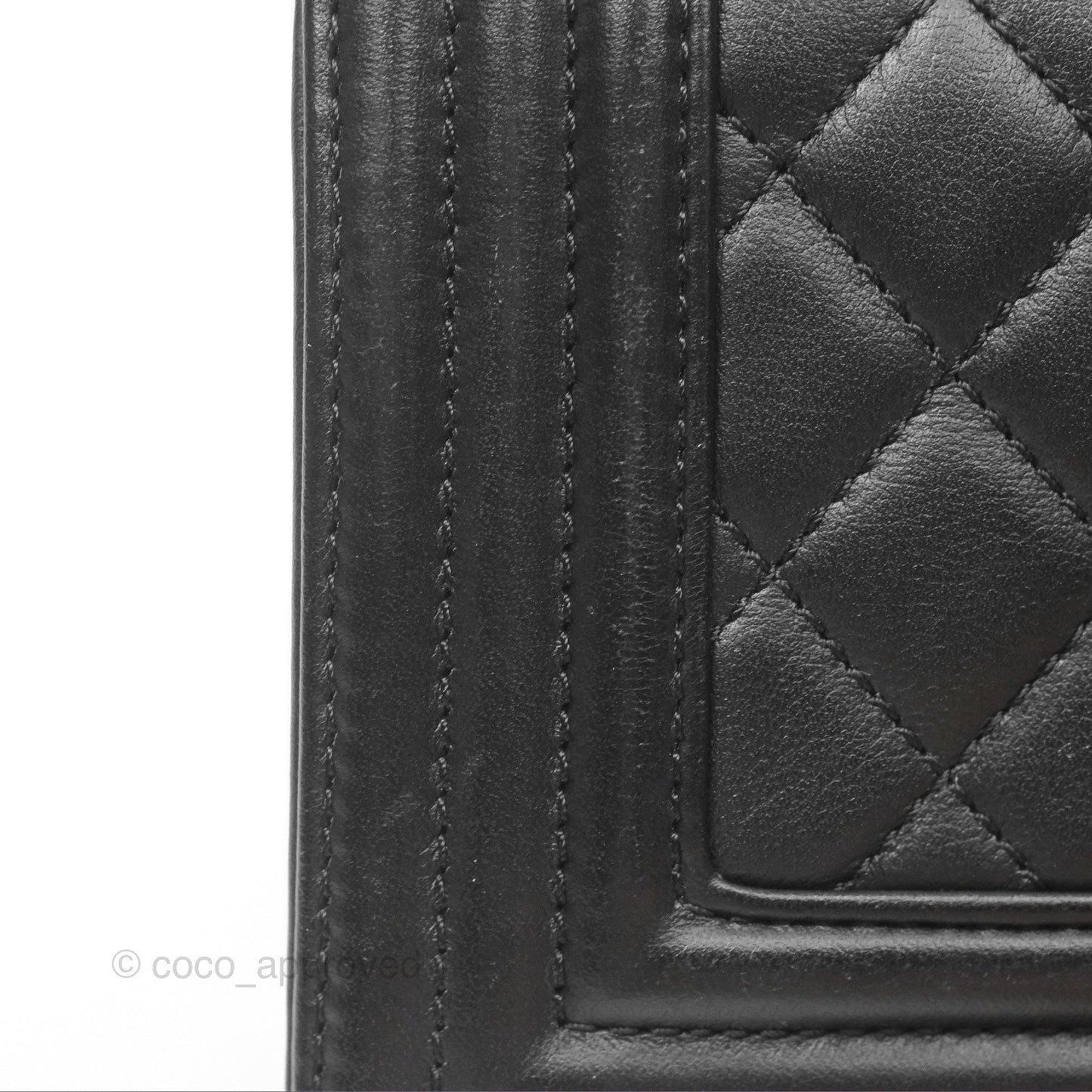 Chanel Small Boy Black Calfskin Gold Hardware