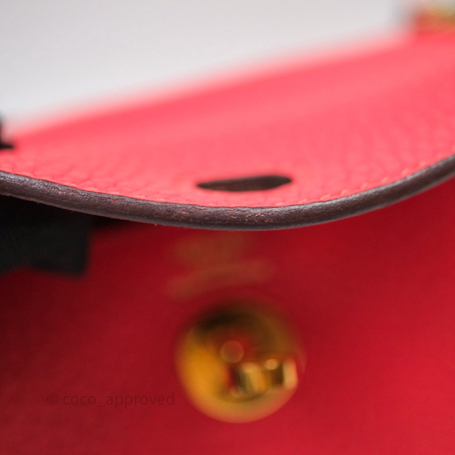 Hermès Mini Lindy 0E Rose Texas Clemence Gold Hardware