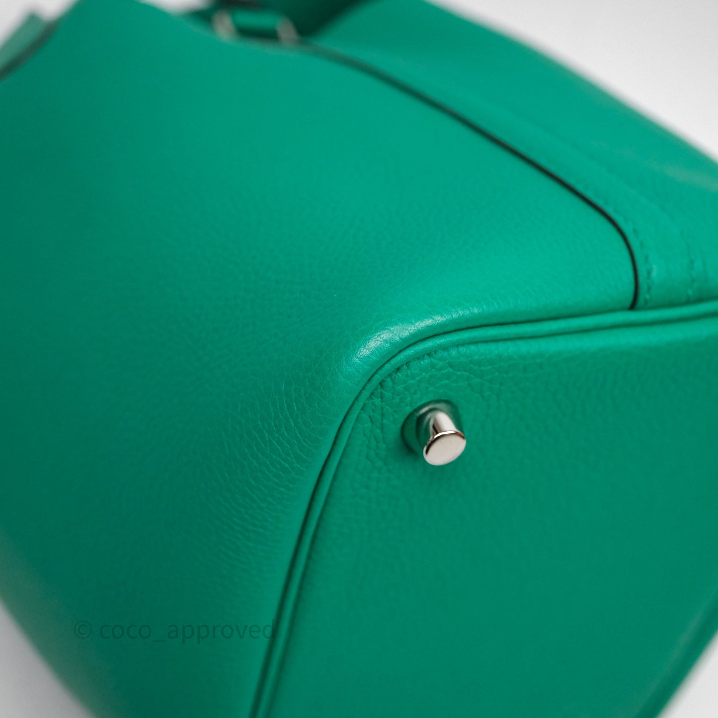 Hermes Picotin 18 Vert Jade O6 Clemence Palladium Hardware