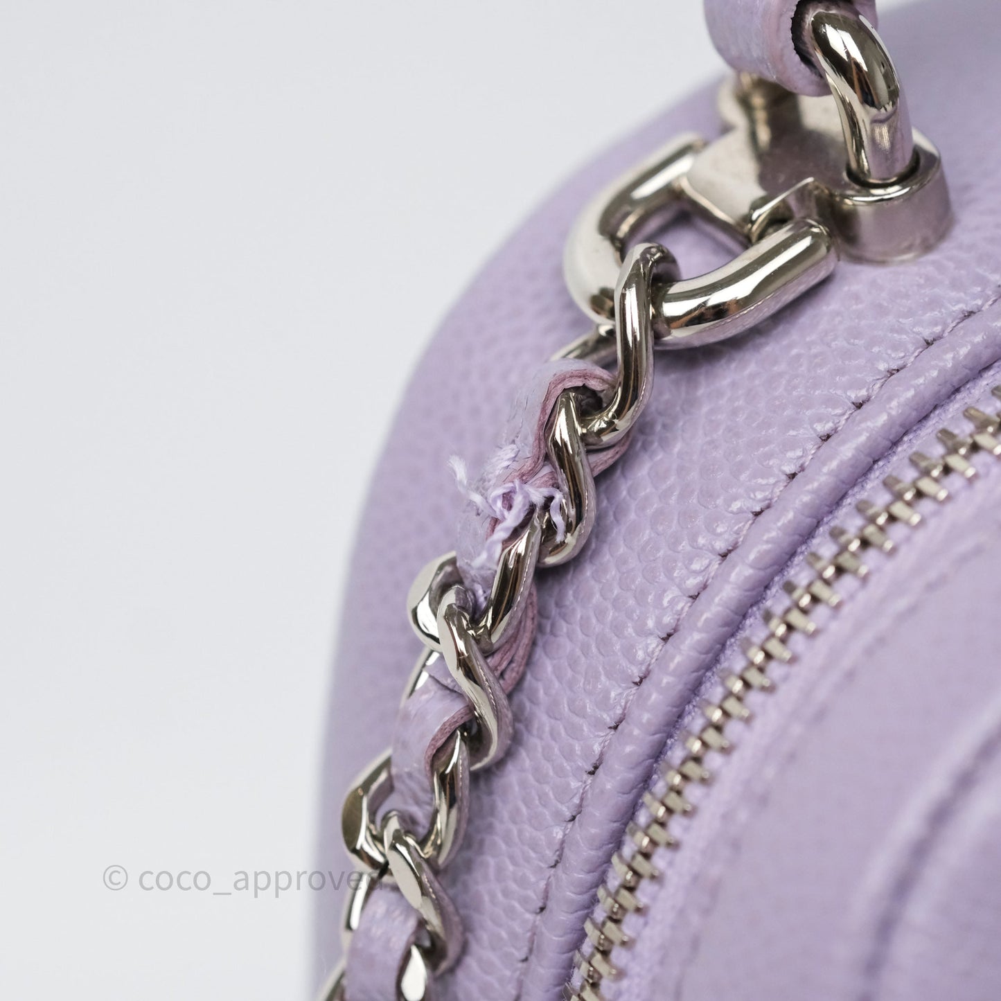 Chanel Classic Mini Backpack Lilac Caviar Silver Hardware