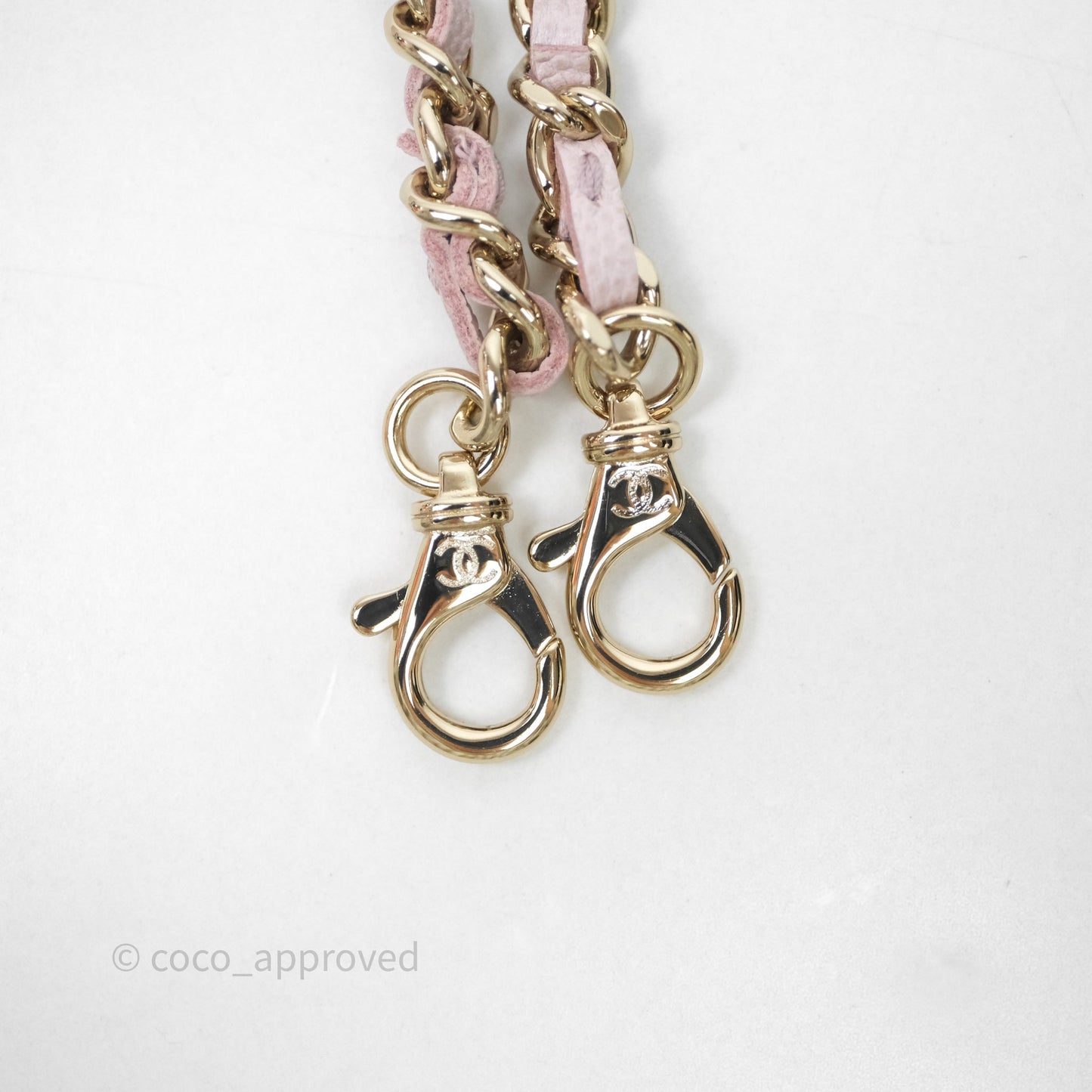 Chanel Top Handle Long Vanity with Chain Light Lilac Pink Caviar Gold Hardware