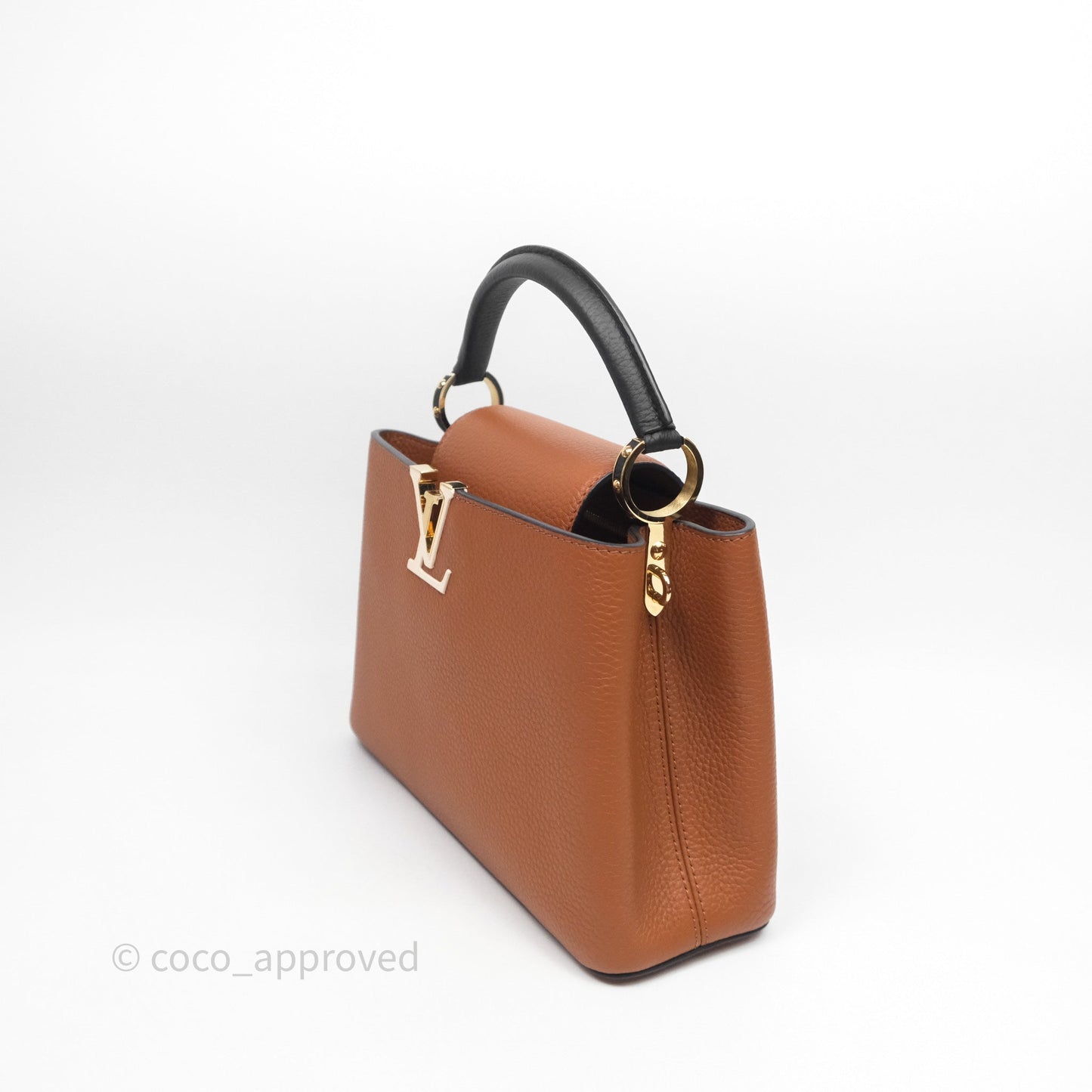 Louis Vuitton Taurillon Capucines BB Tan Gold Hardware