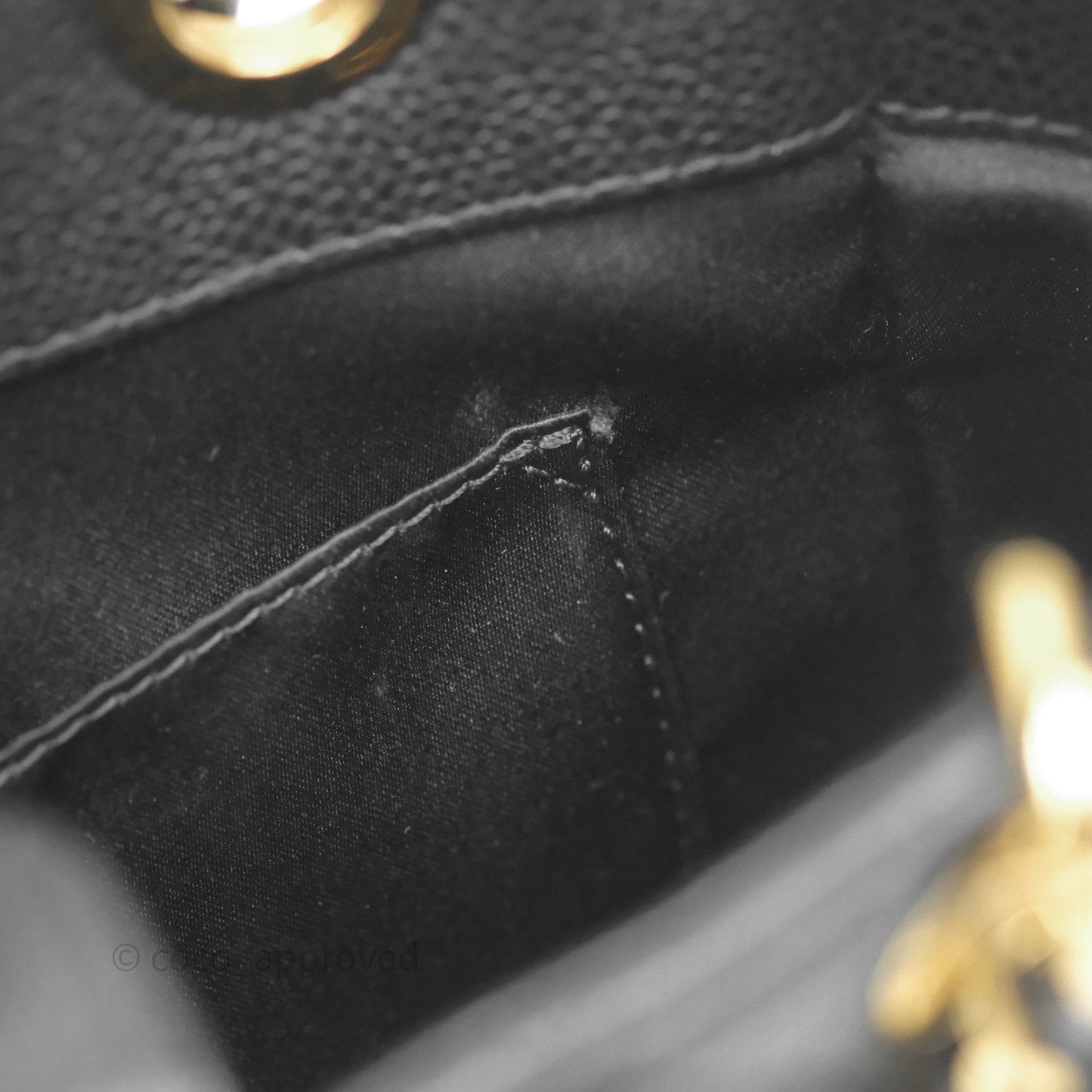 Chanel Vertical GST Black Caviar Gold Hardware