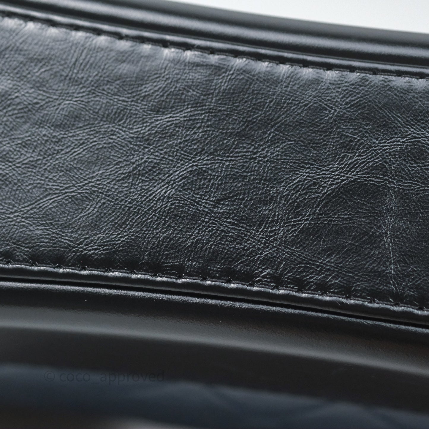 Chanel New Medium Gabrielle Hobo Quilted Navy Black Aged Calfskin