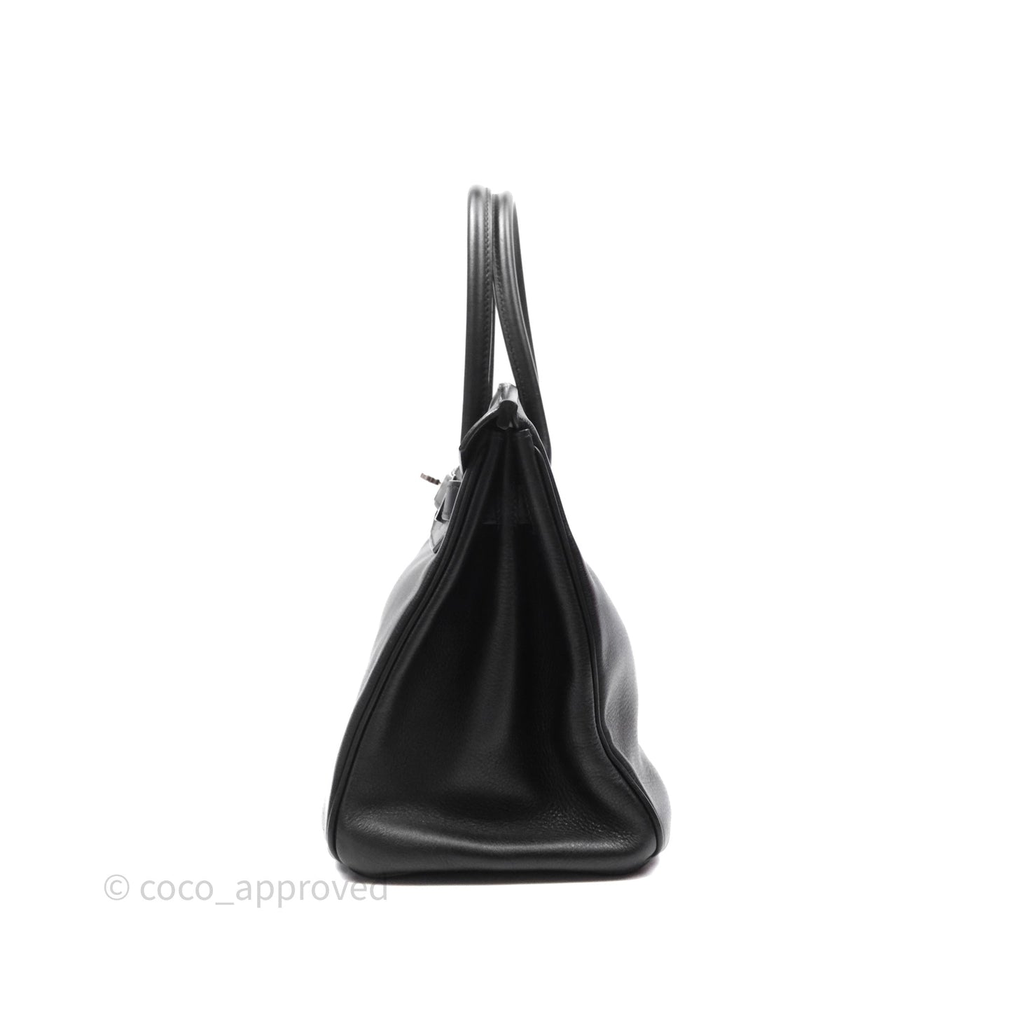 Hermès Birkin 30 Noir 89 Evergrain Palladium Hardware