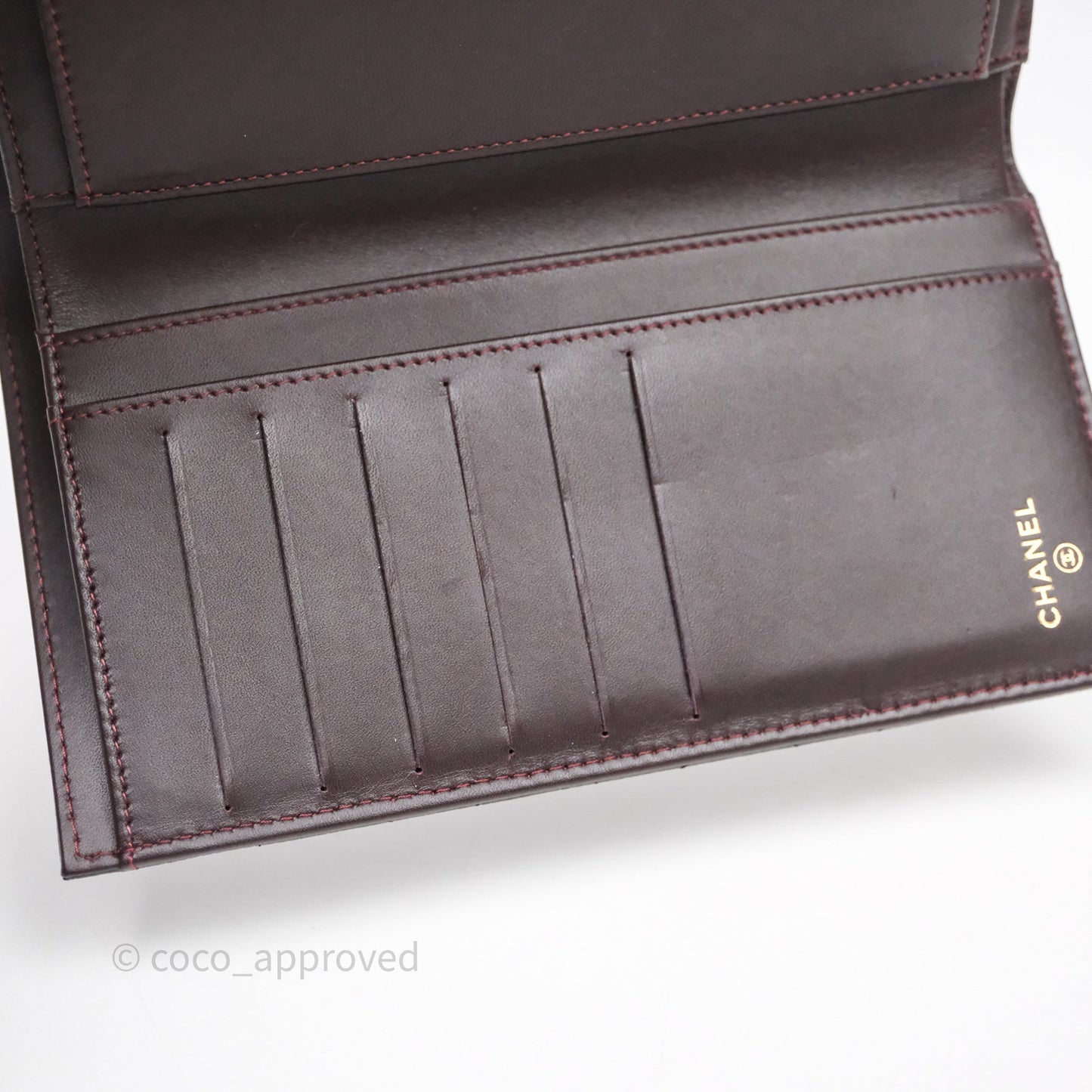 Chanel Quilted Long Wallet Black Caviar Gold Hardware
