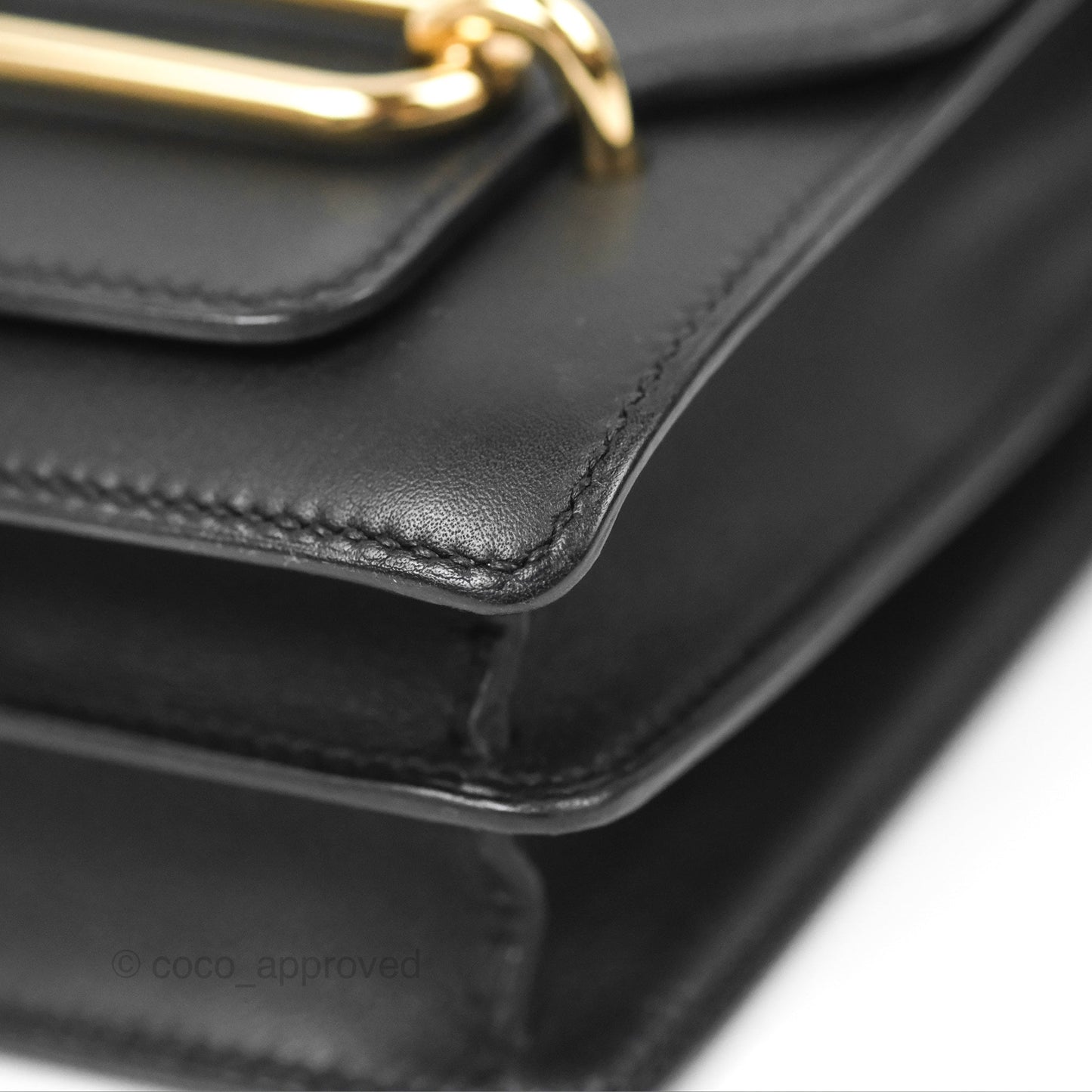 Hermès Roulis Mini 18 Black Swift Gold Hardware