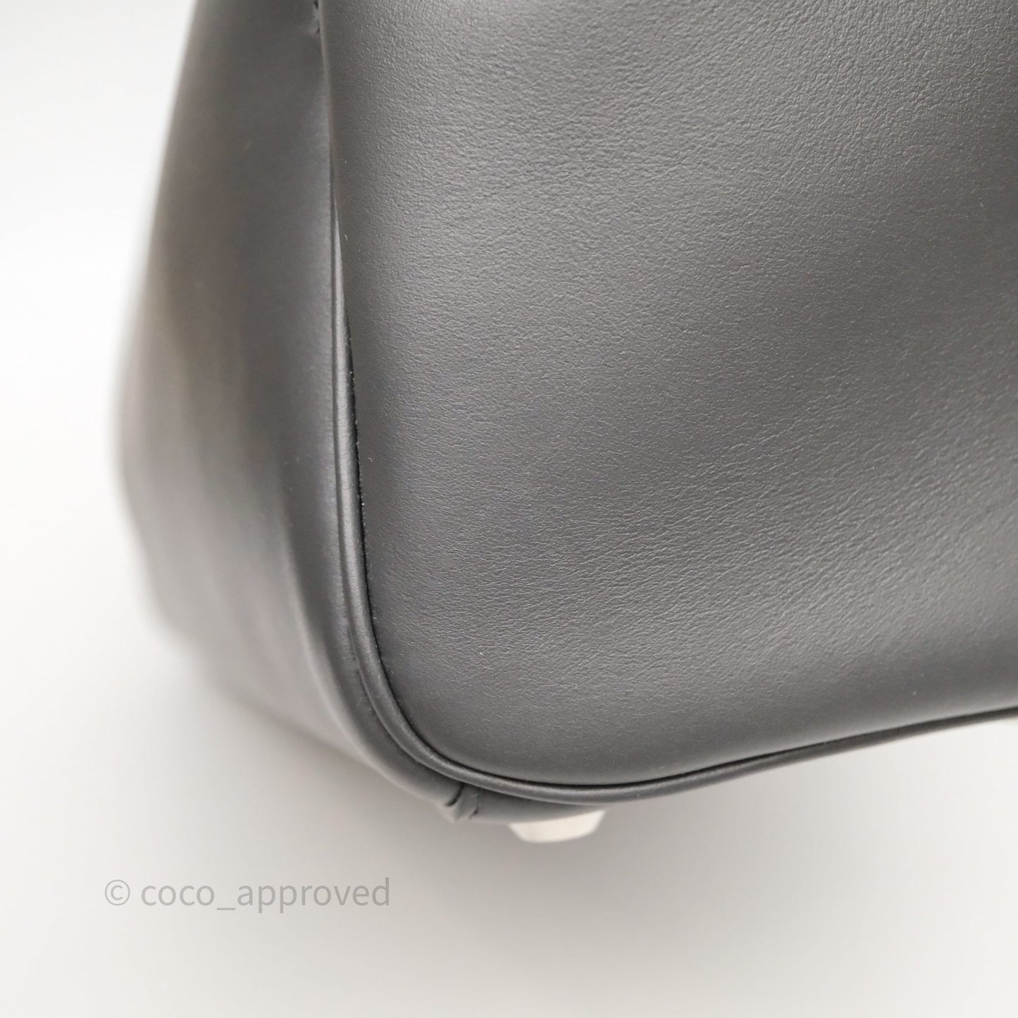 Balenciaga Small Bel Air Carry All Bag Grey Calfskin Silver Hardware