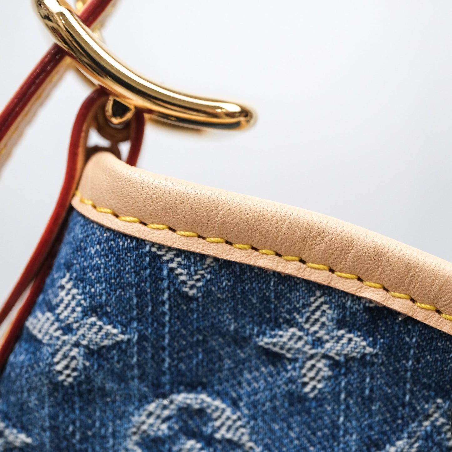 Louis Vuitton CarryAll MM Denim Blue Monogram