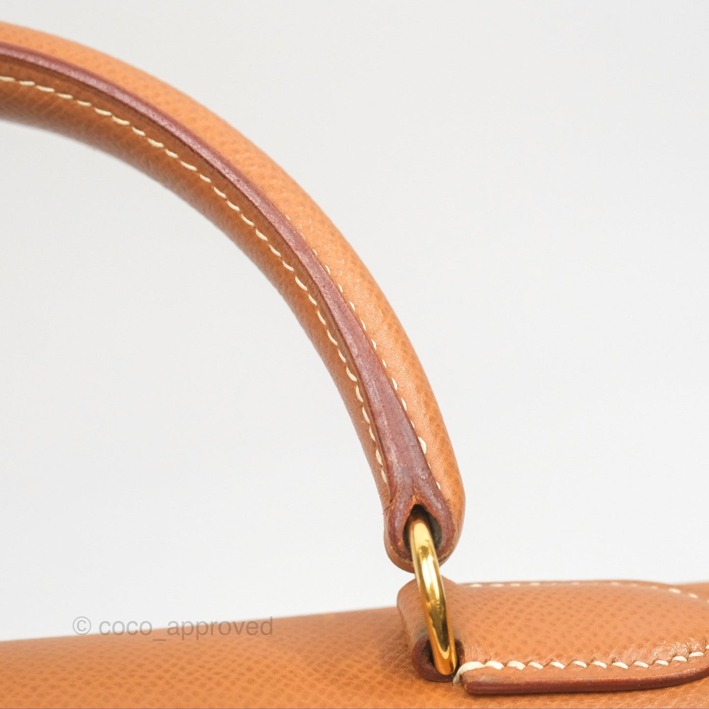 Hermès Kelly 32 Sellier Gold Epsom Gold Hardware