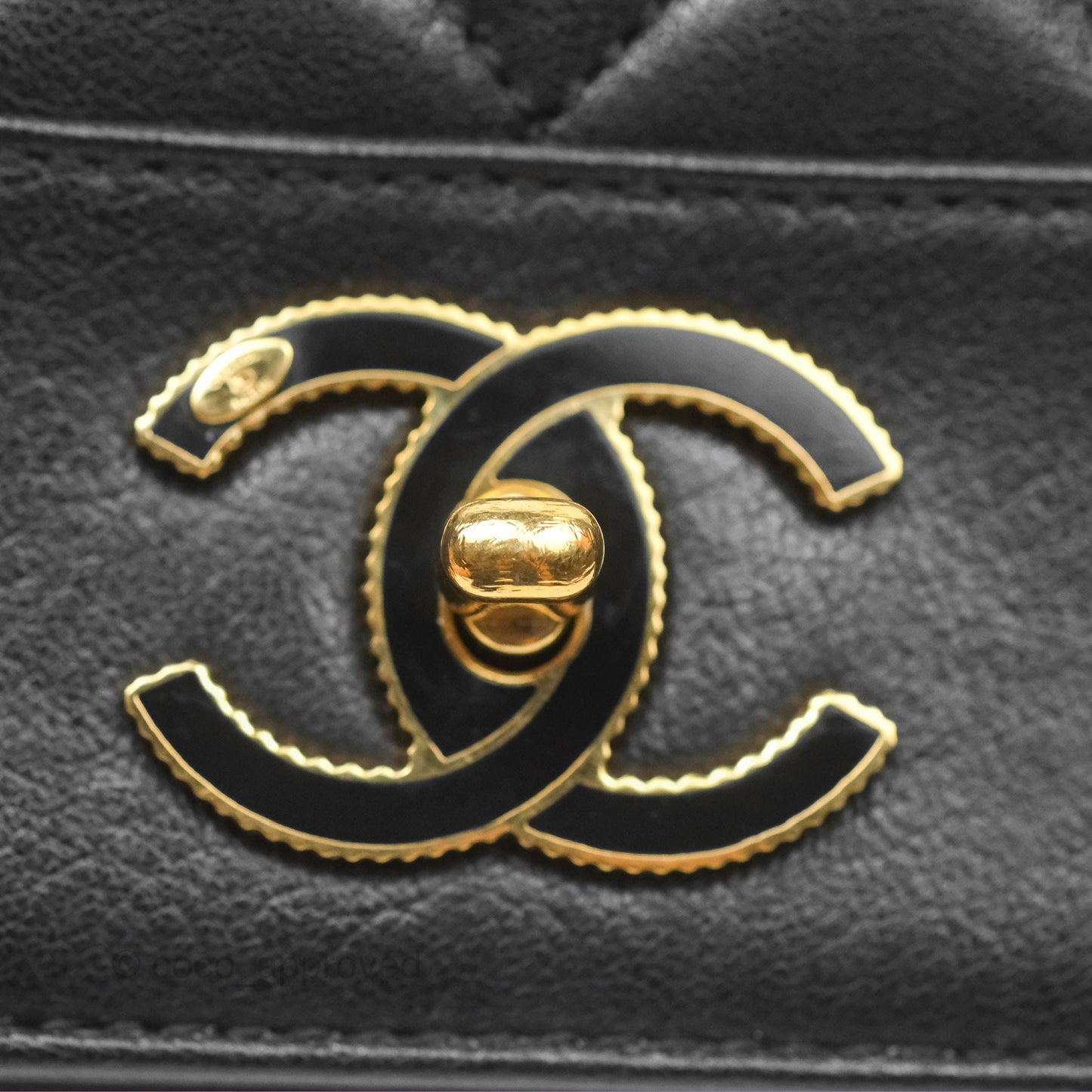 Chanel Mademoiselle Flap Bag Black Calfskin Gold Hardware