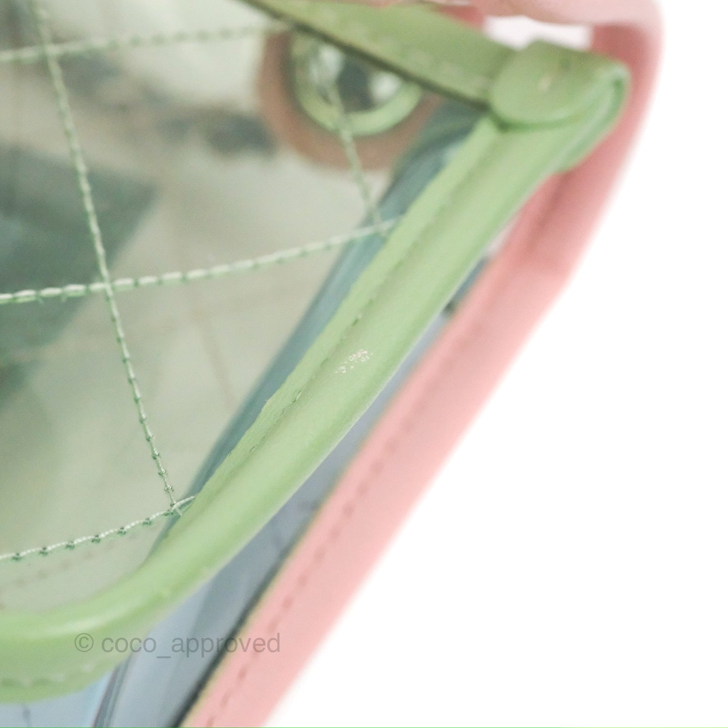 Chanel Mini Coco Splash Flap Bag PVC Lambskin Pink/Blue/Green Silver Hardware
