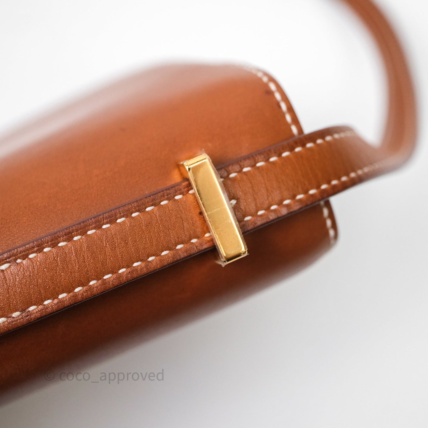 Hermès Constance Mini Smooth Barenia Leather Gold Hardware