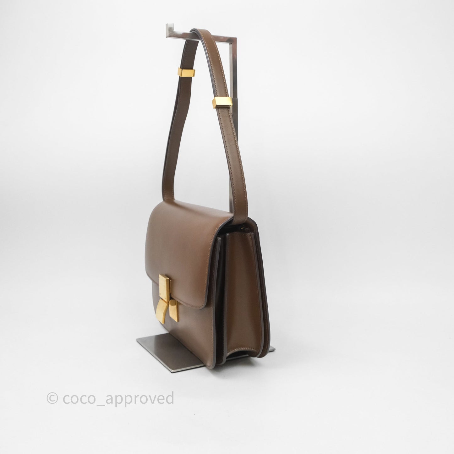 Celine Medium Classic Box Flap Caramel Calfskin