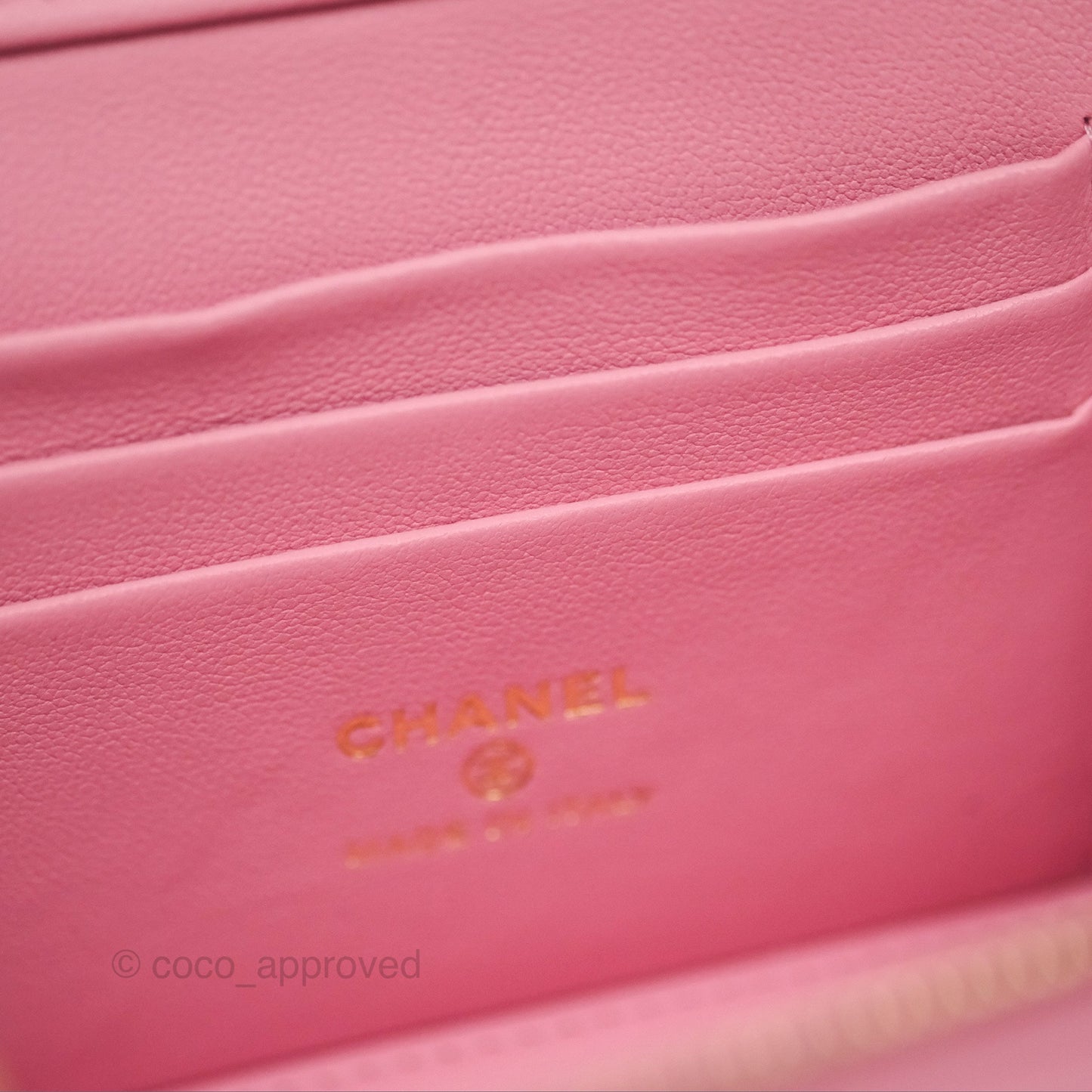 Chanel Vanity Rectangular with Top Handle Pink Lambskin Aged Gold Hardware
