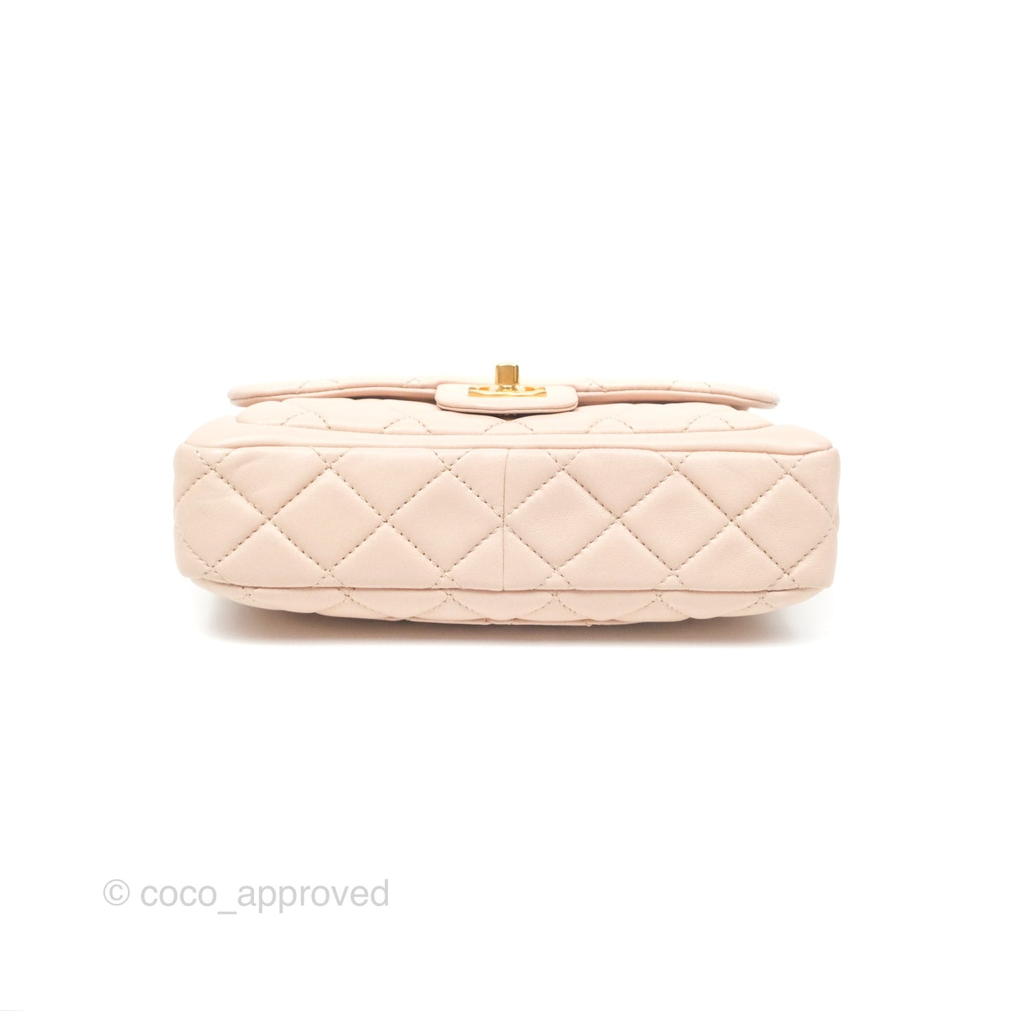 Chanel Flap Bag Pink Aged Gold Hardware