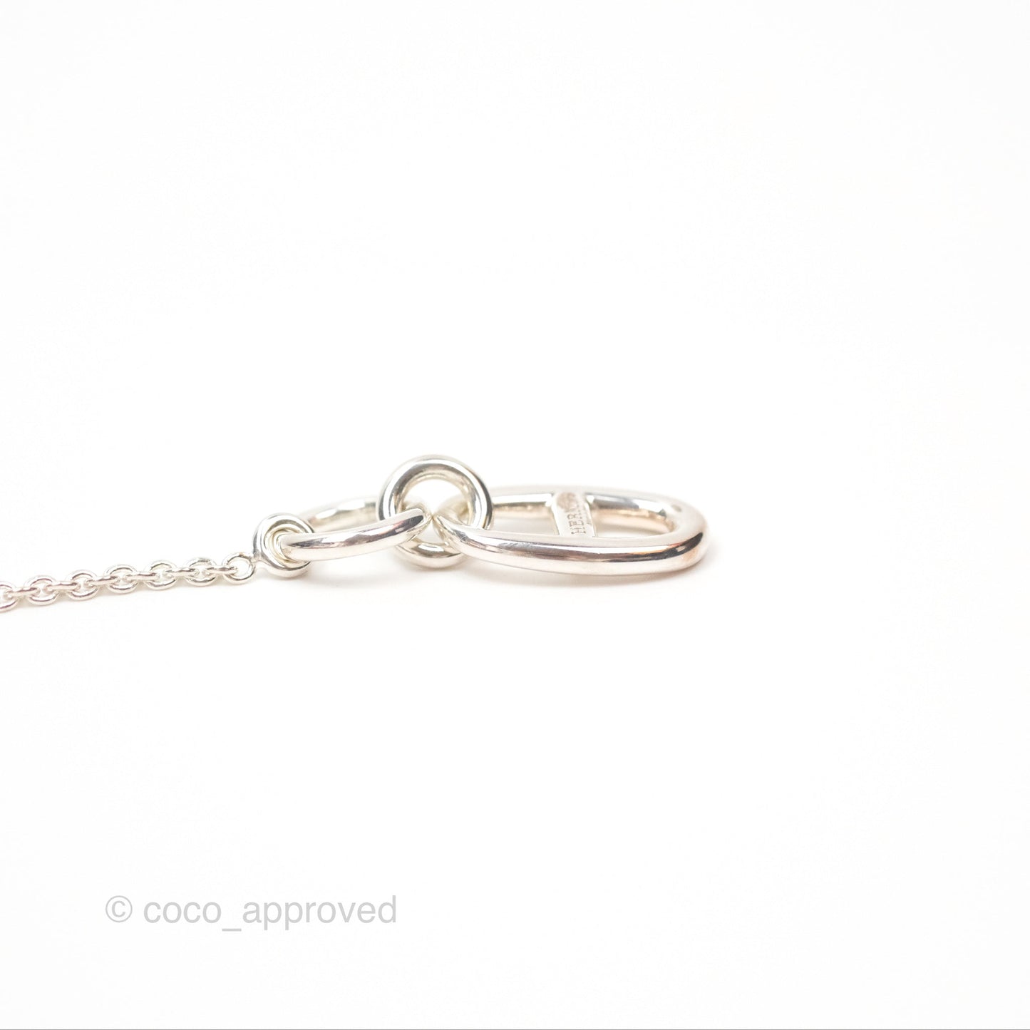 Hermès Chaine d'ancre Pendant Necklace Silver 925