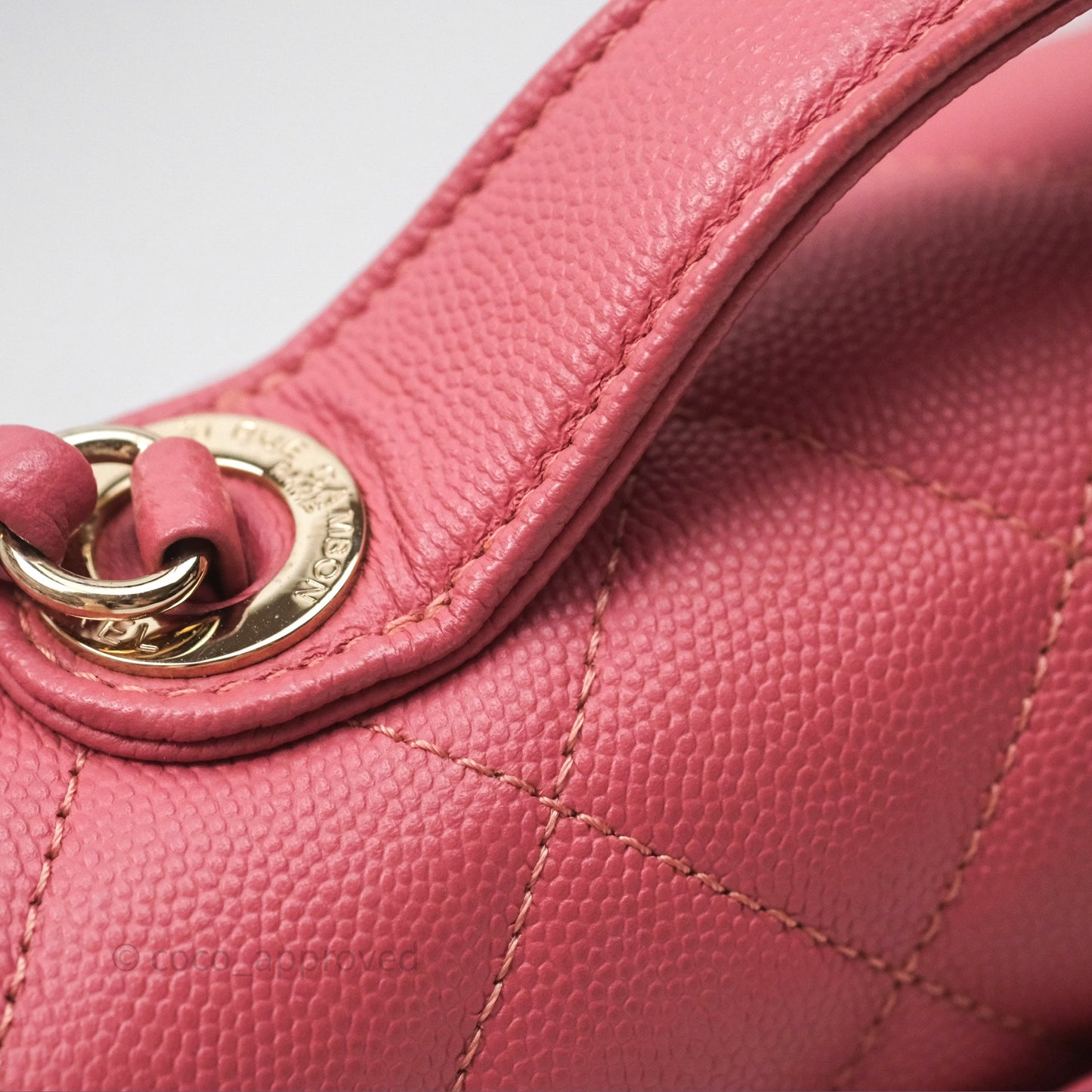 Chanel Quilted Medium Business Affinity Flap Rose Pink Caviar Gold Hardware