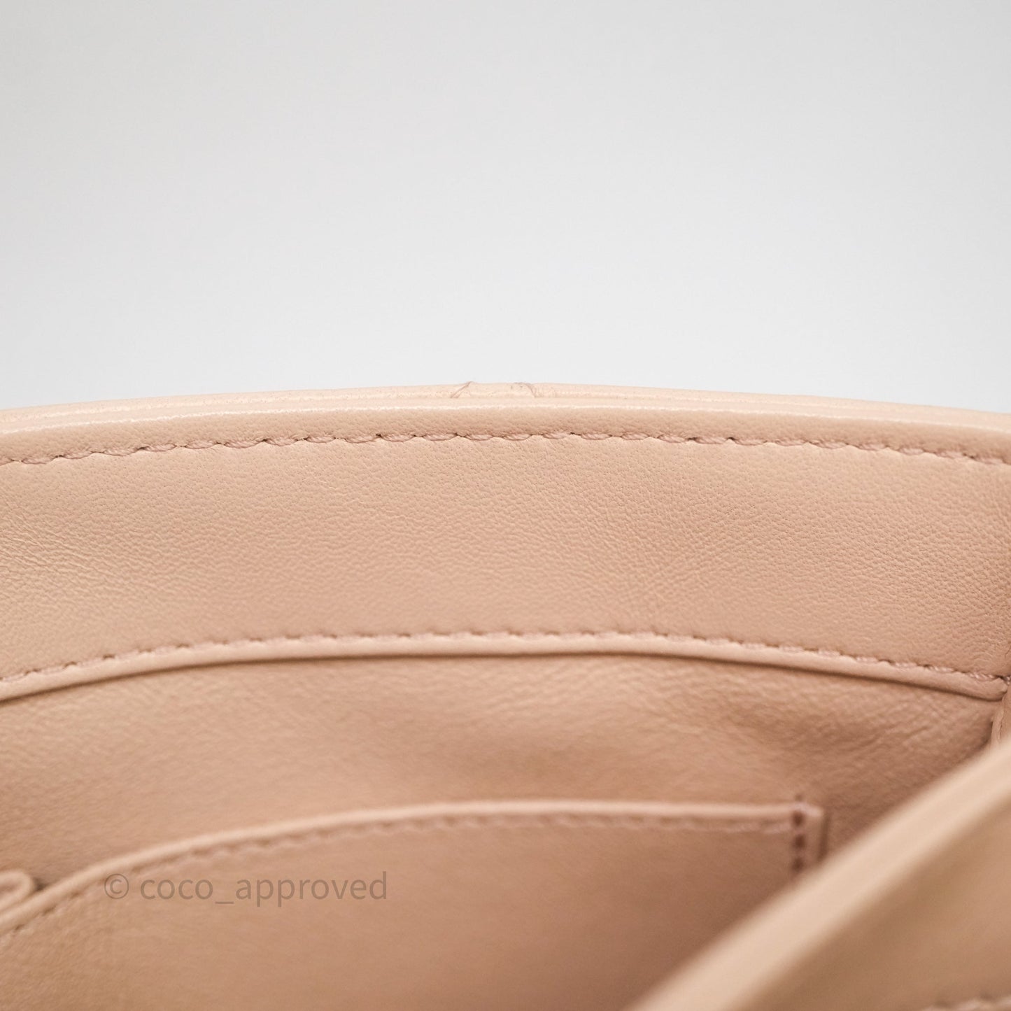 Chanel Small Trendy CC Beige Lambskin Gold Hardware
