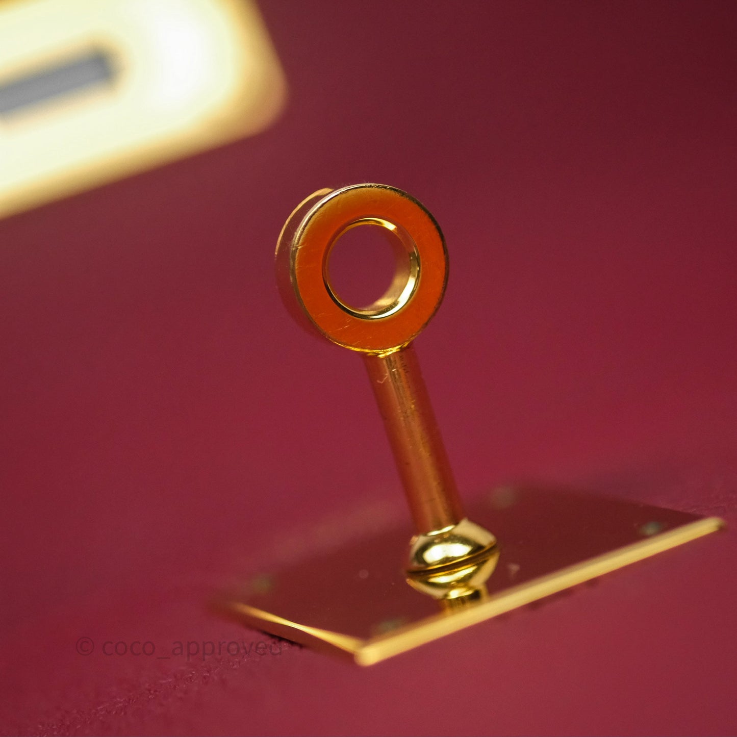 Hermès Kelly 32 Retourne Rouge Grenat K1 Togo Gold Hardware