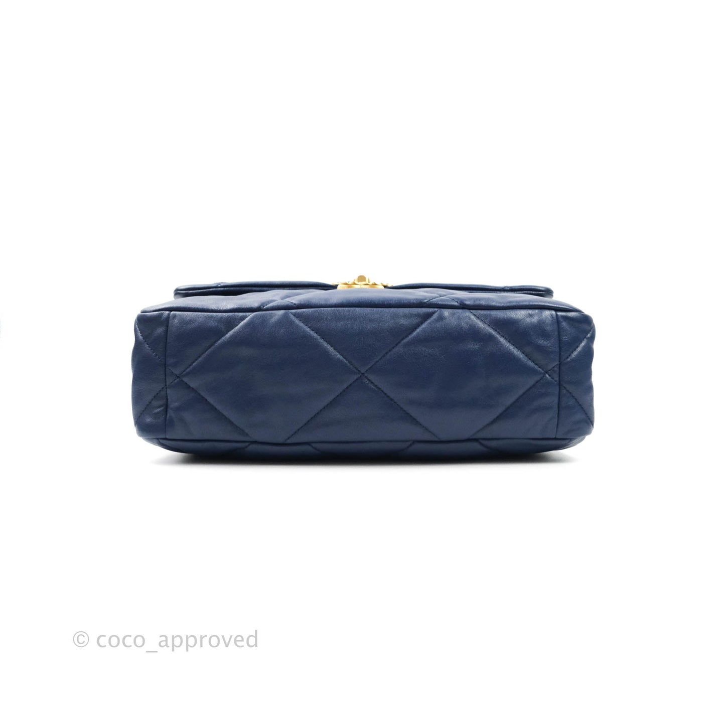 Chanel 19 Medium Blue Mixed Hardware Goatskin