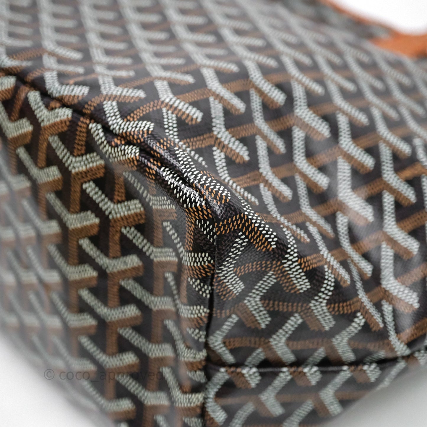 Goyard St Louis Tote PM Tan Black