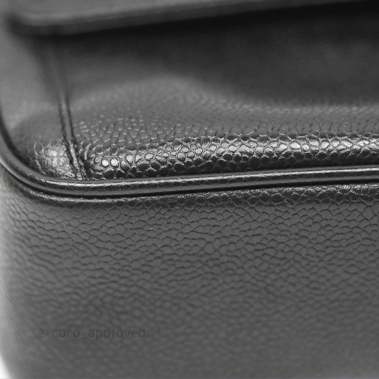 Chanel Vintage CC Camera Bag Black Caviar 24 Gold Hardware