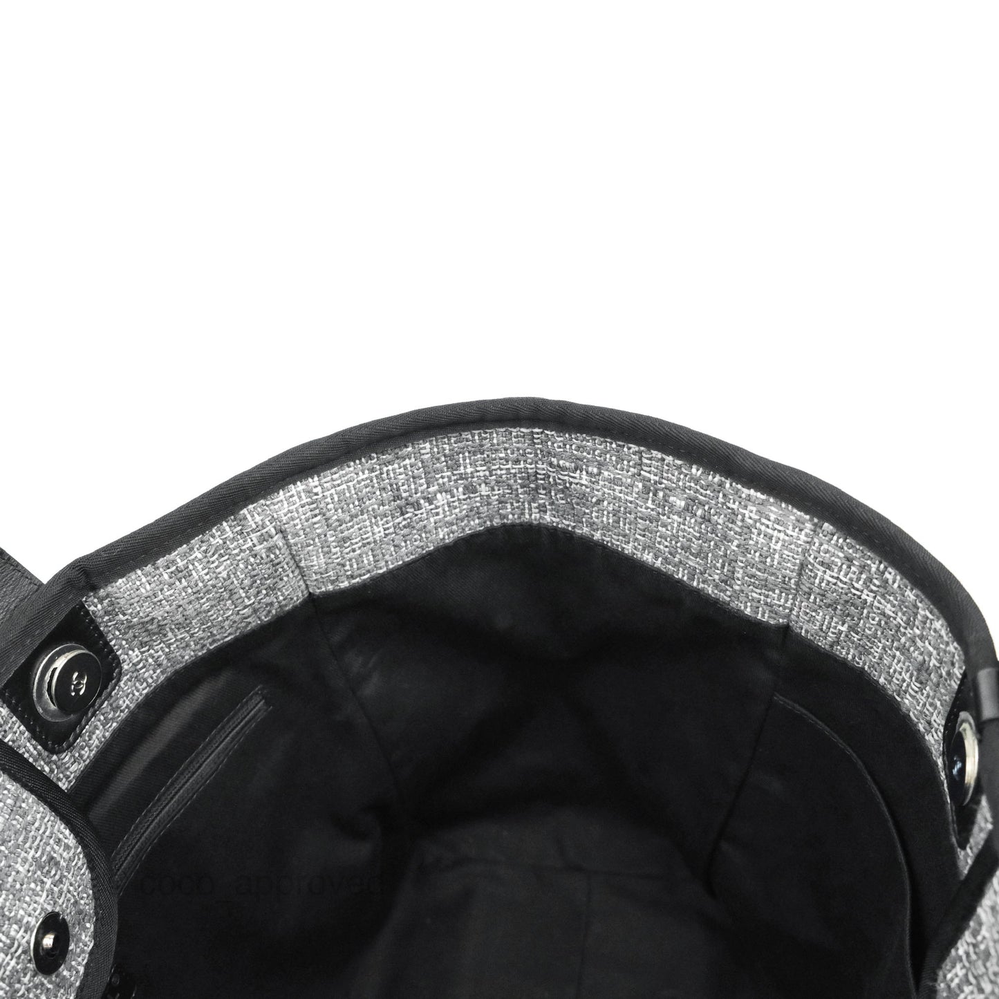 Chanel Large Deauville Charcoal Grey Tweed