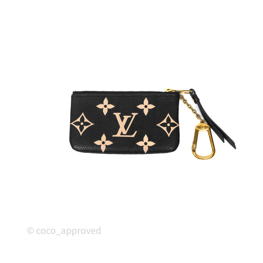 Louis Vuitton Key Pouch Black Monogram Canvas
