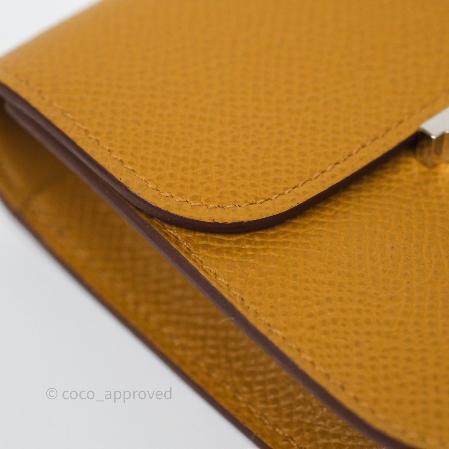 Hermès Constance Slim Wallet Sesame 2S Epsom Palladium Hardware