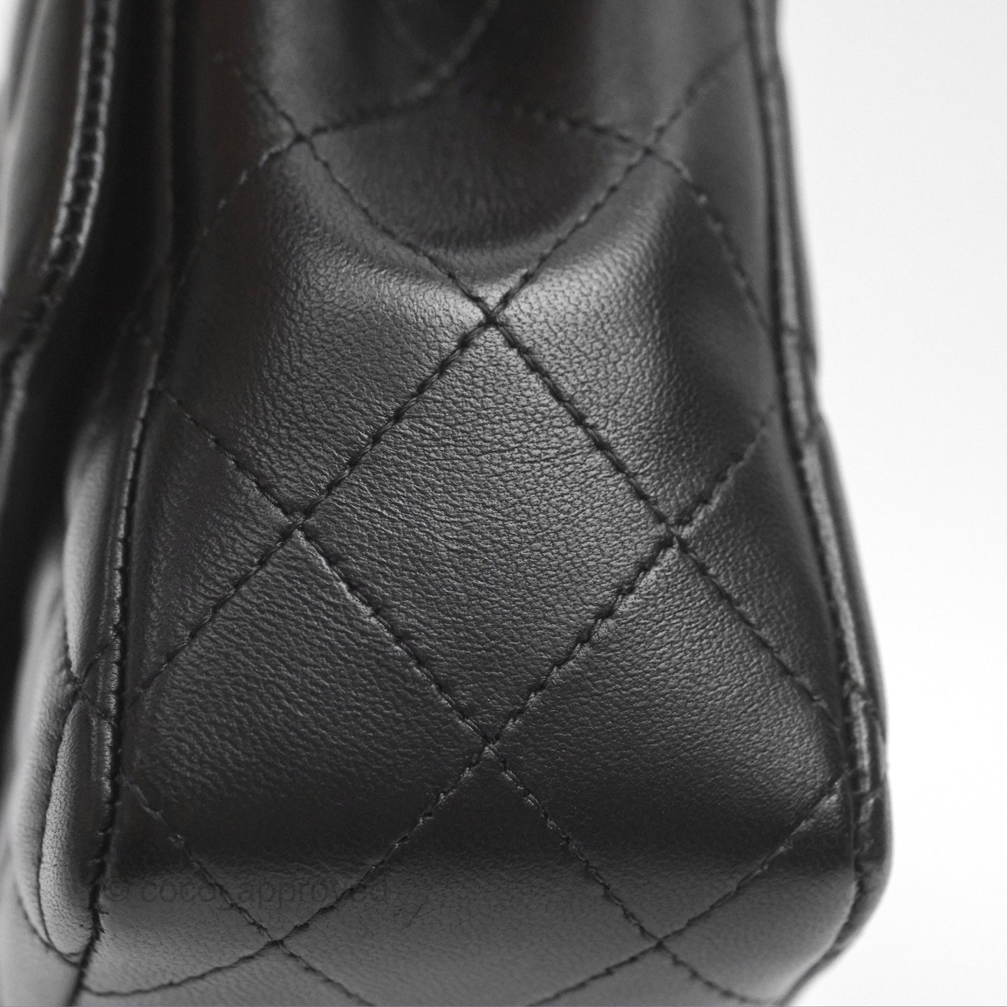 Chanel Quilted Mini Rectangular Black Lambskin Gold Hardware