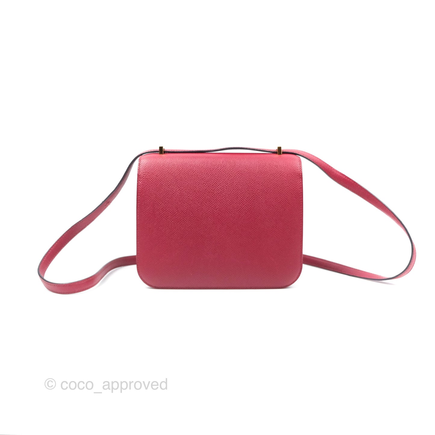 Hermès Constance Mini 18cm Rouge Grenat K1 Epsom Gold Hardware