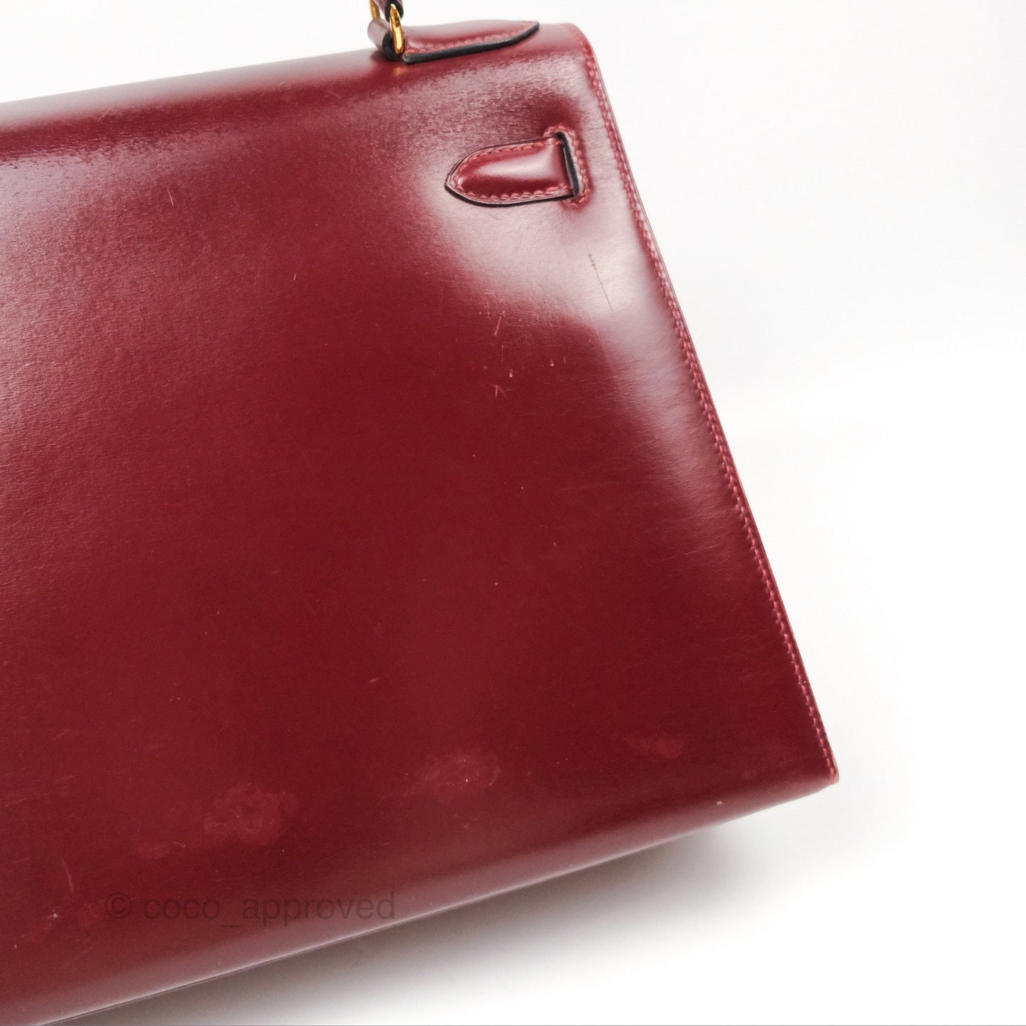 Hermès Kelly Sellier 28 Box Rouge Gold Hardware