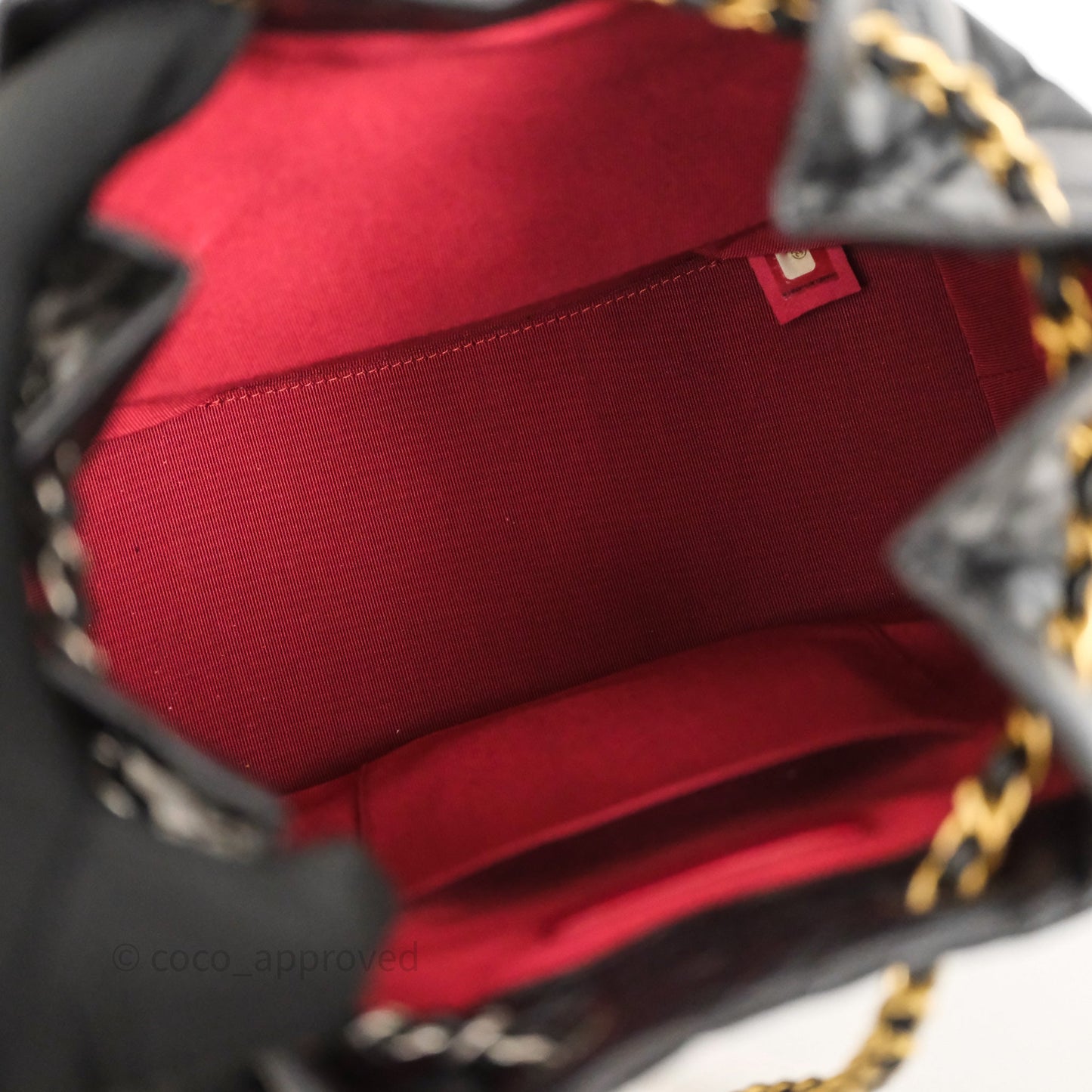 Chanel Small Gabrielle Backpack Black Aged Calfskin